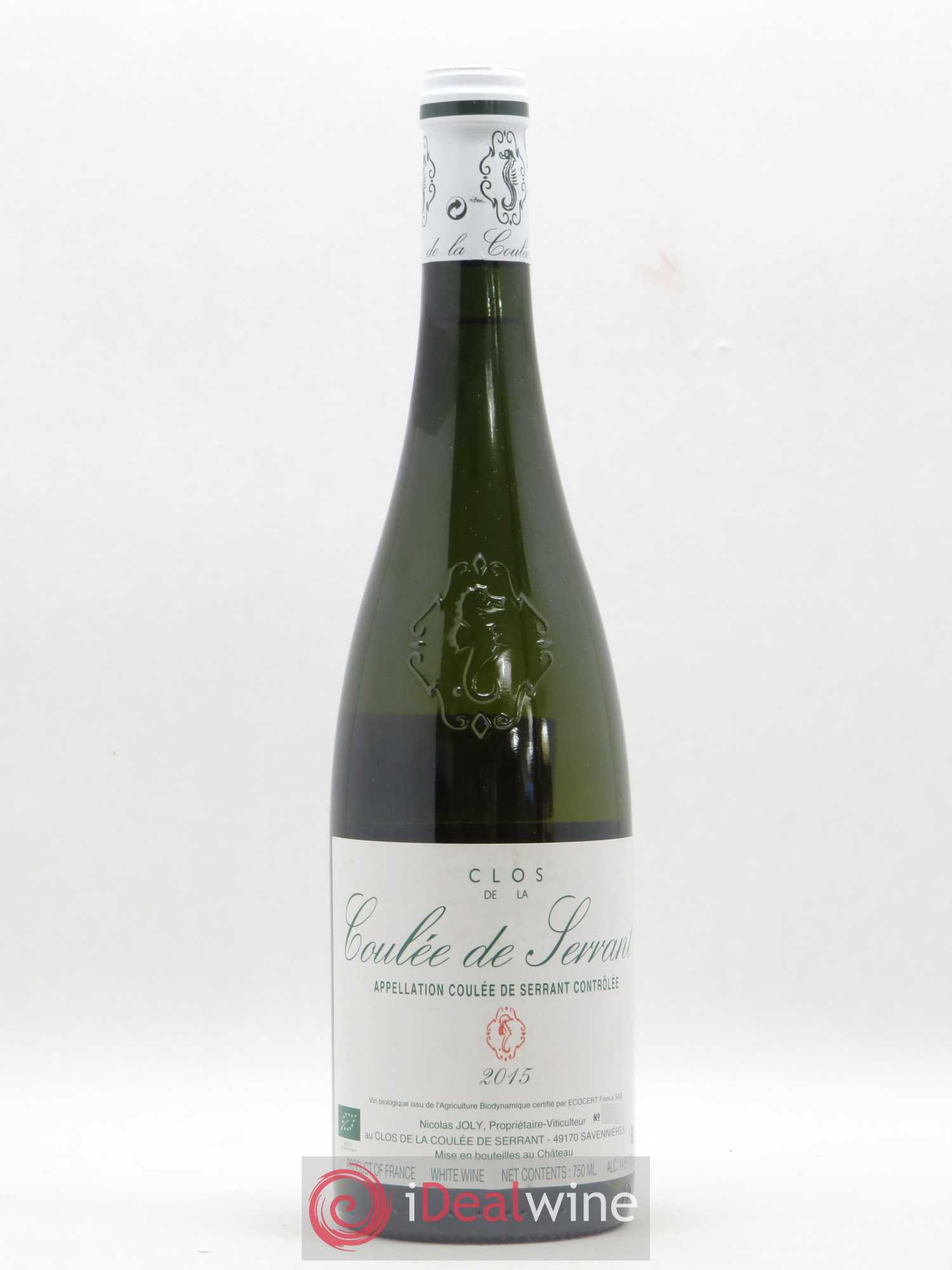 Savennières Clos de la Coulée de Serrant Vignobles de la Coulée de Serrant - Nicolas Joly 2015 - Lot de 1 bouteille - 0