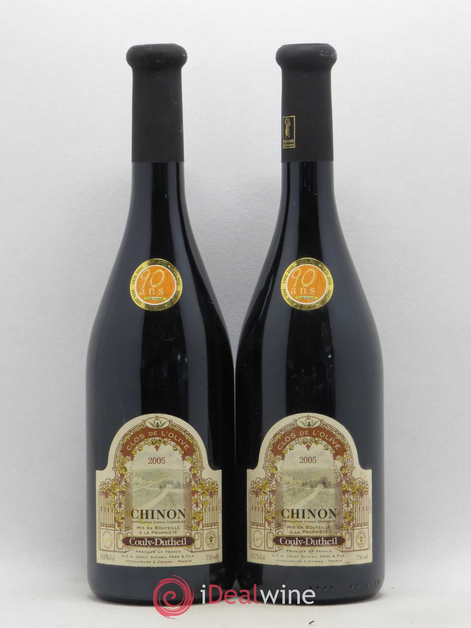 Chinon Clos de l'Olive Couly-Dutheil 2005 - Posten von 2 Flaschen - 0