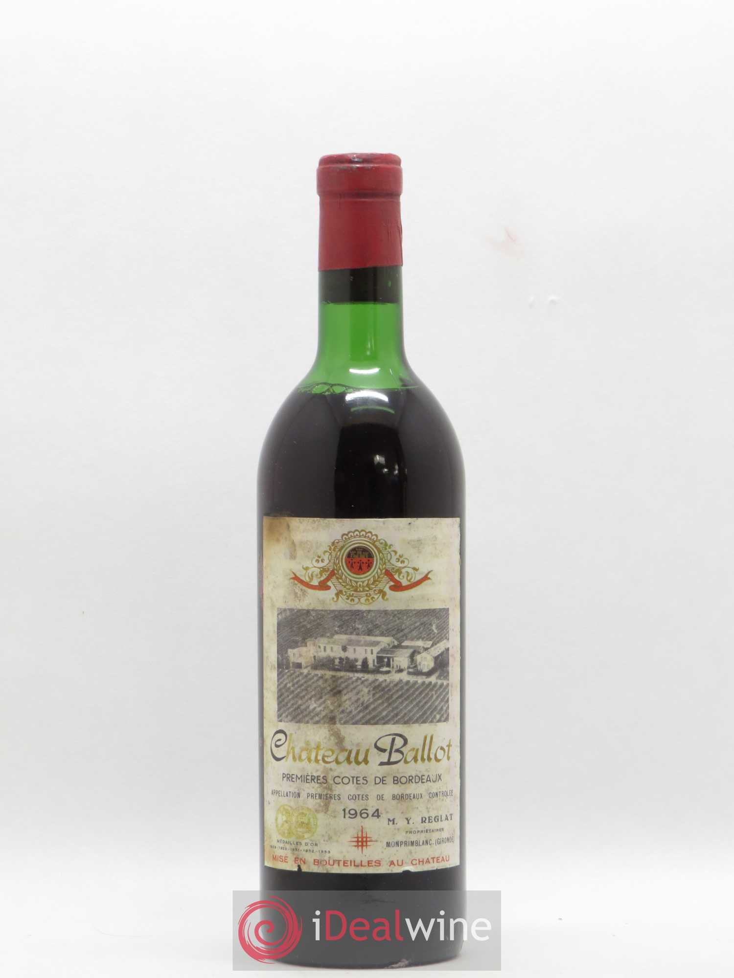 Premières Côtes de Bordeaux Château Ballot 1964 - Lot de 1 bouteille - 0