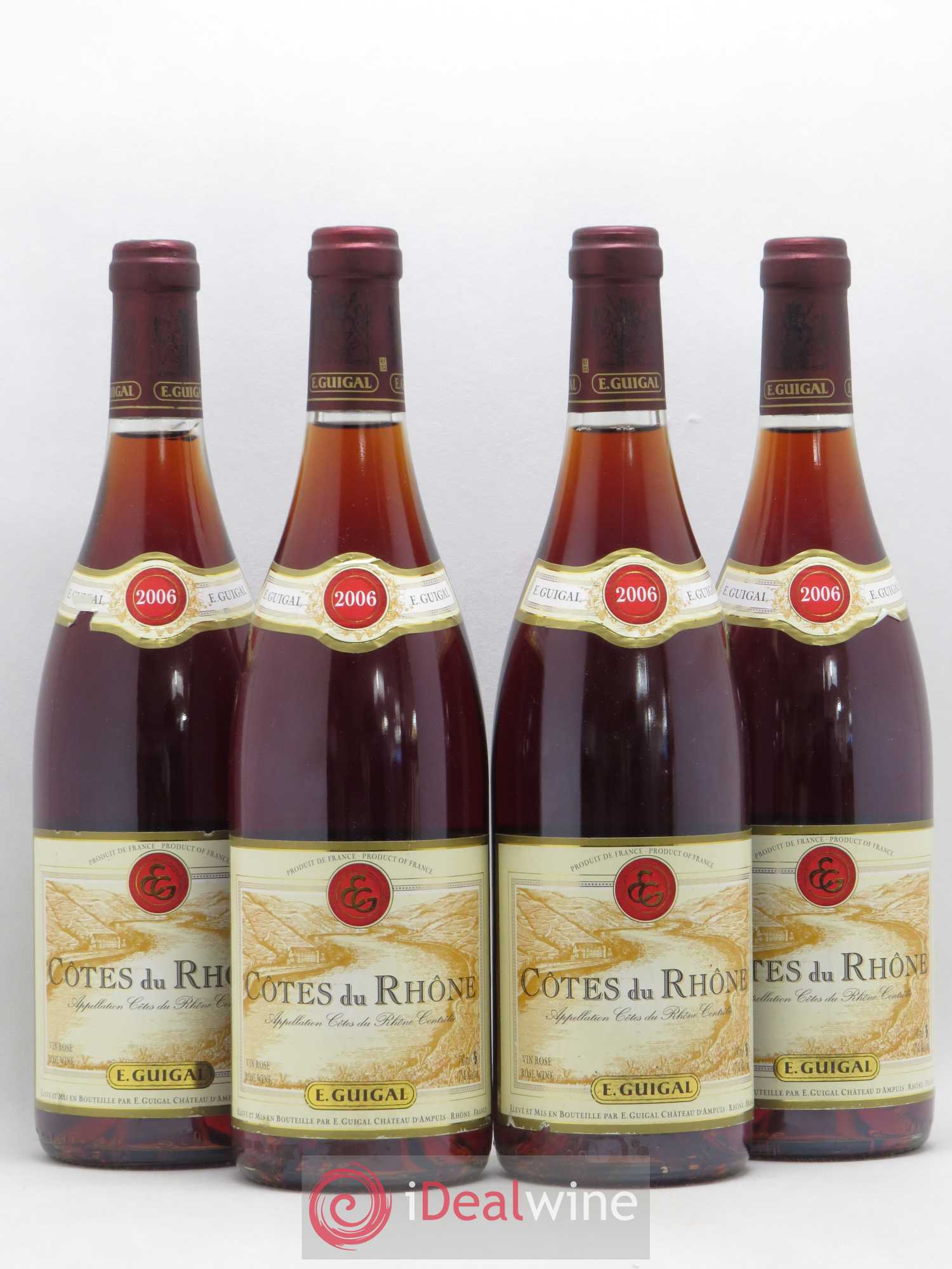 Côtes-du-Rhône Guigal (sans prix de réserve) 2006 - Posten von 4 Flaschen - 0