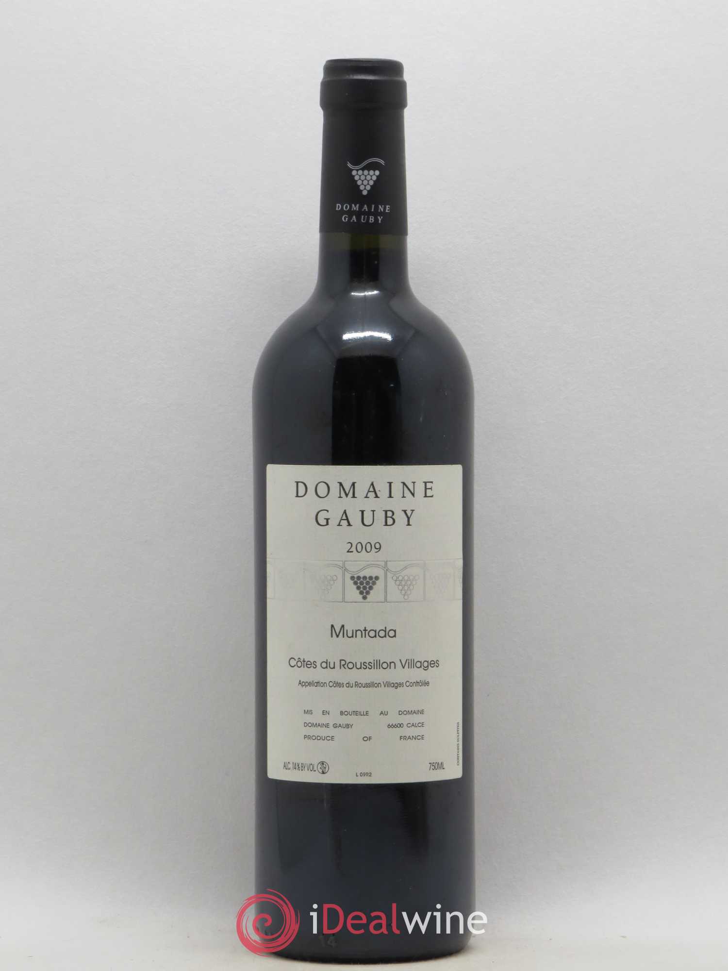 Côtes Catalanes (anciennement Côtes du Roussillon Villages) La Muntada Gauby (Domaine) 2009 - Lot de 1 bouteille - 0
