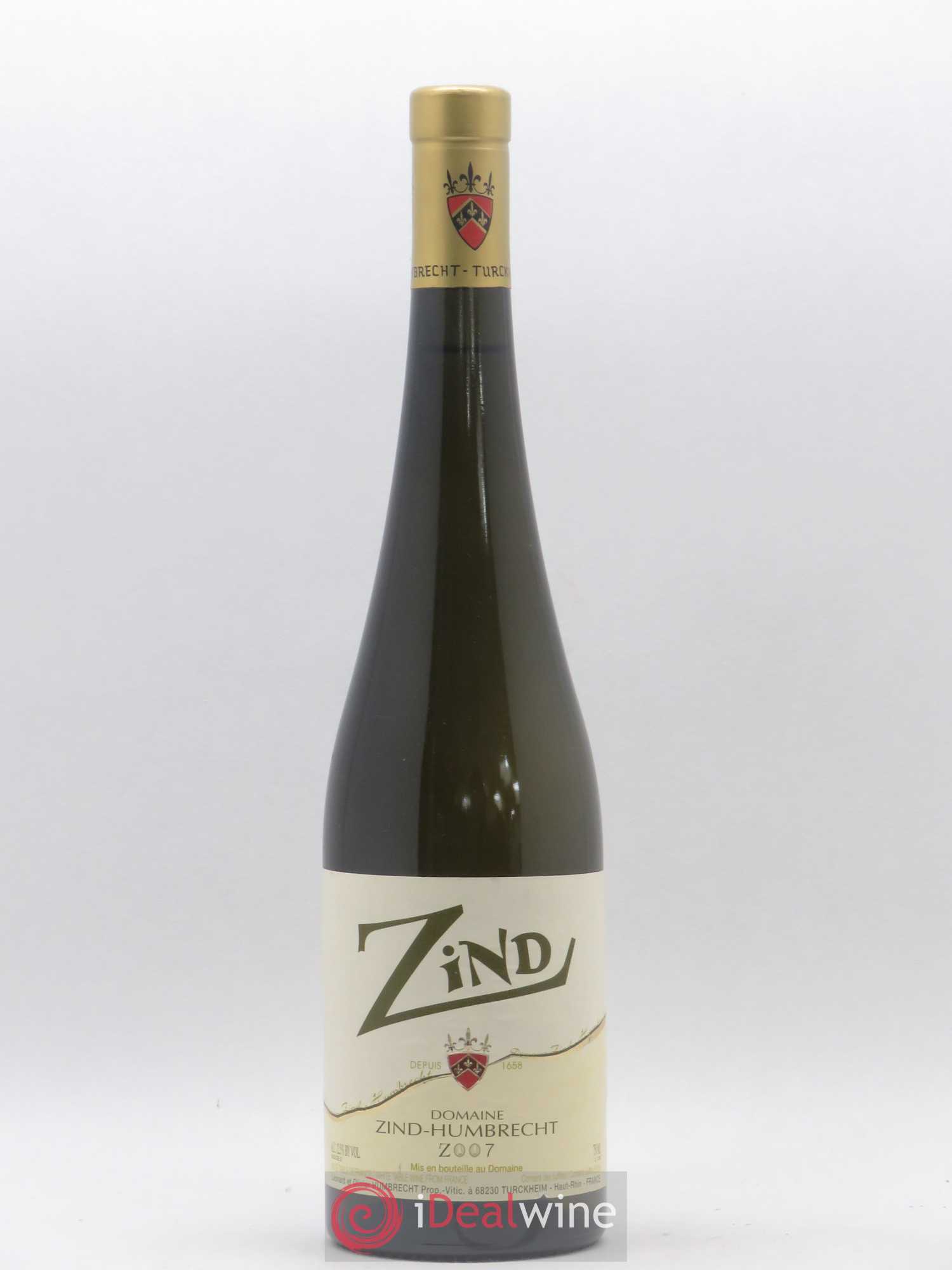 Vin de France Zind Zind-Humbrecht (Domaine) 2007 - Lot de 1 bouteille - 0