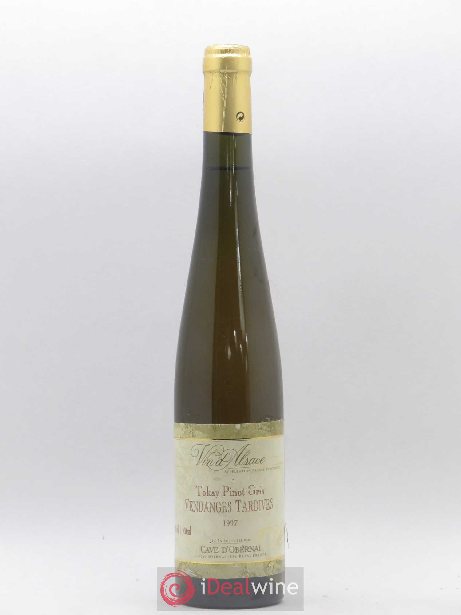 Pinot Gris Cave D'Obernai Alsace Tokay Vendanges Tardives 50cl 1997 - Posten von 1 Flasche - 0