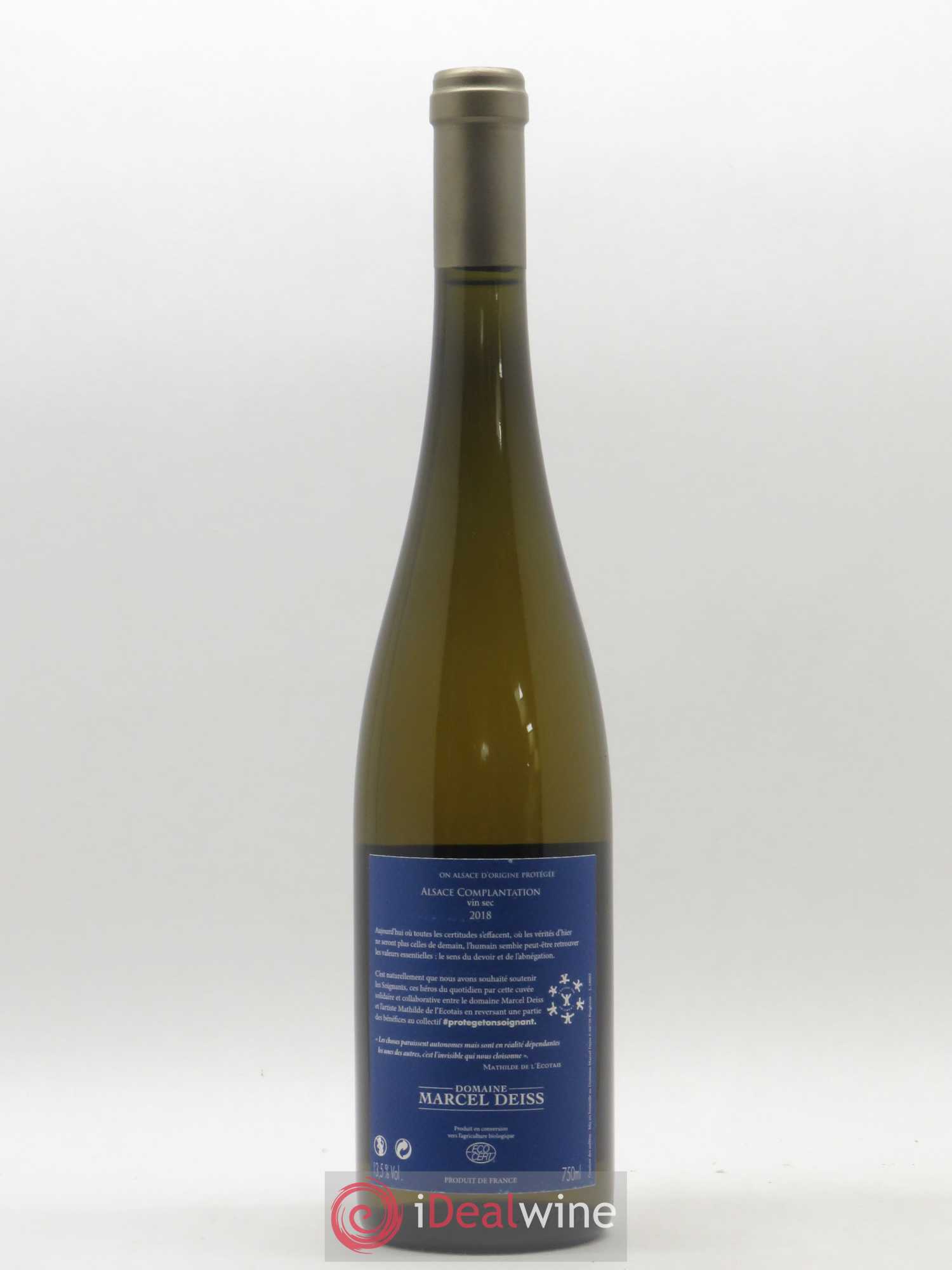 Alsace Complantation protège ton soignant Domaine Marcel Deiss 2018 - Lot de 1 bouteille - 1