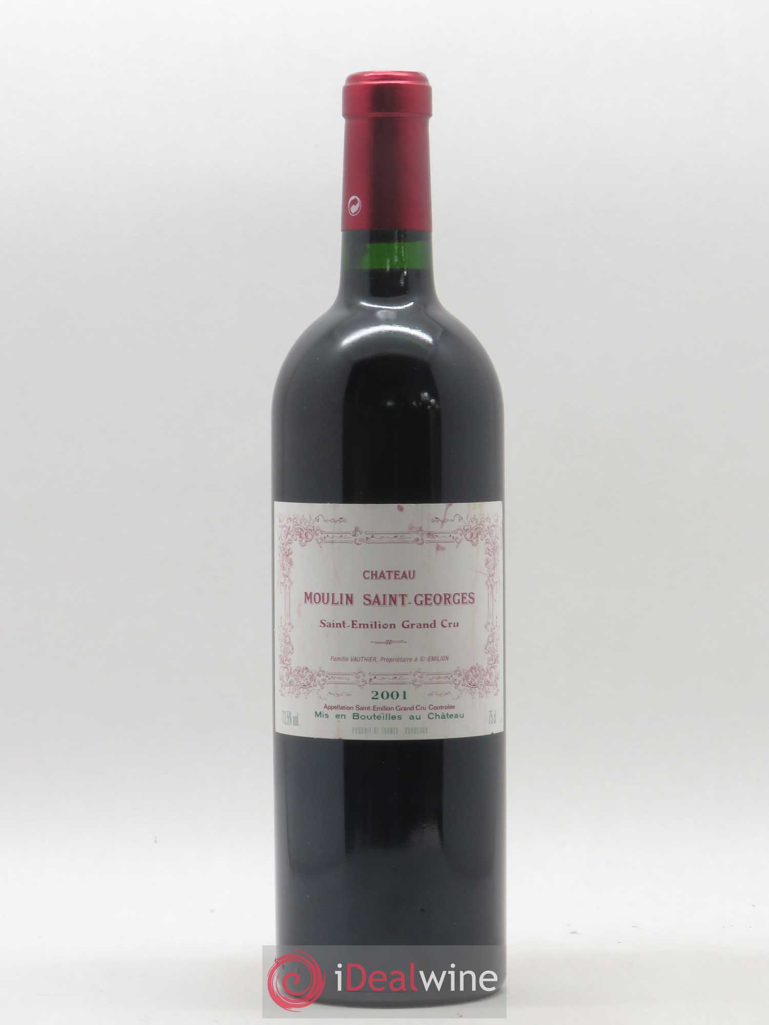 Château Moulin Saint Georges 2001 - Lot de 1 bouteille - 0