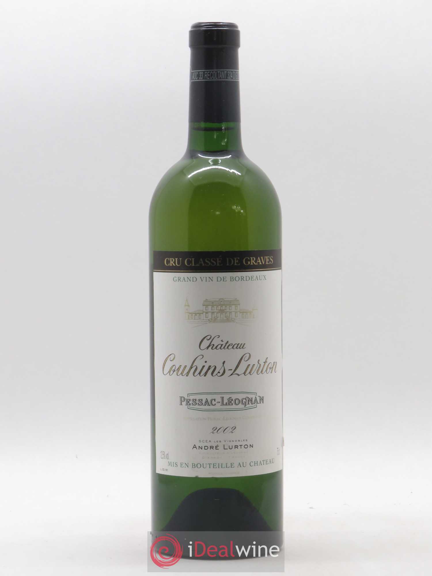 Château Couhins-Lurton Cru Classé de Graves 2002 - Lot de 1 bouteille - 0