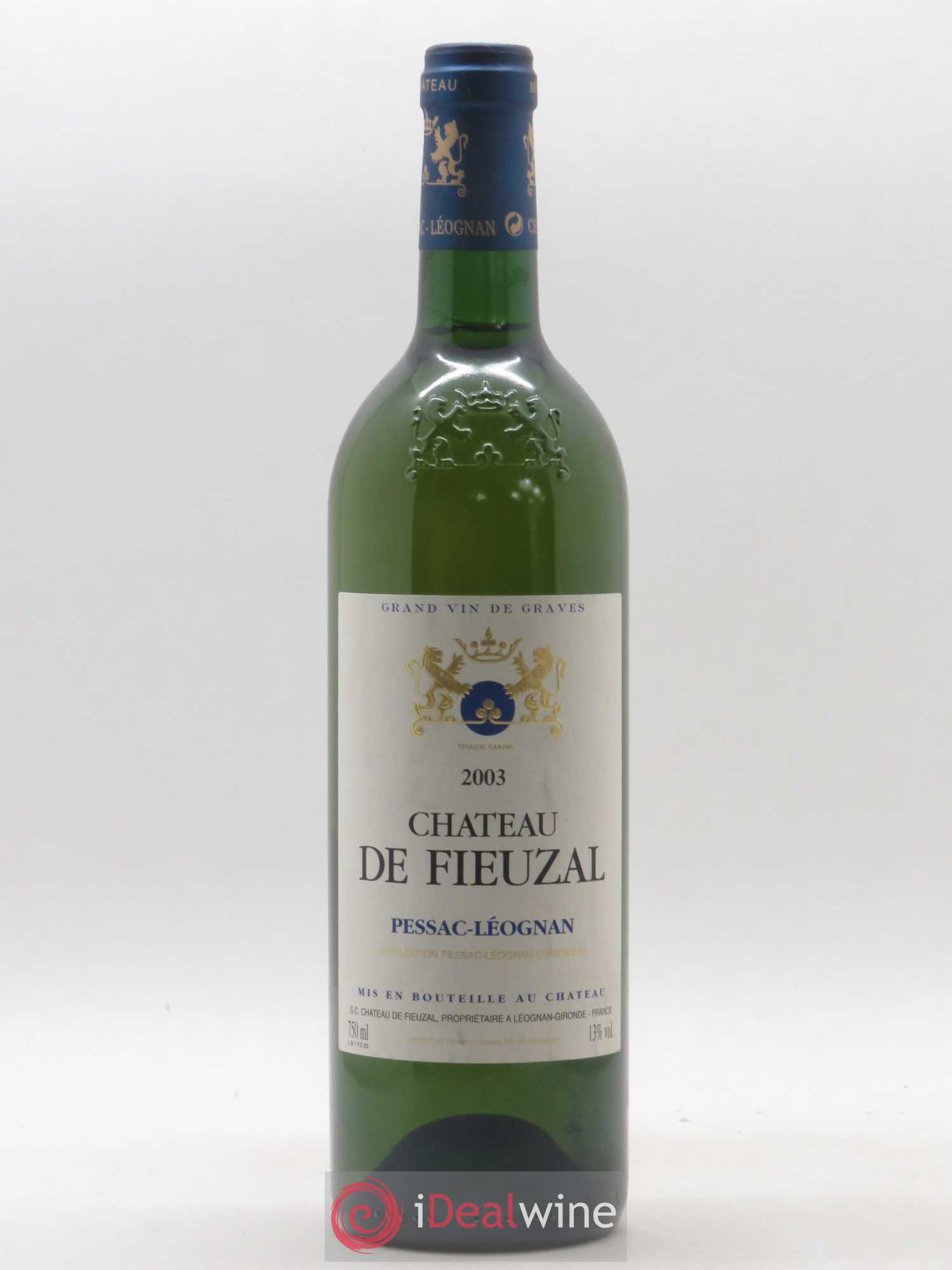 Château de Fieuzal 2003 - Lot de 1 bouteille - 0