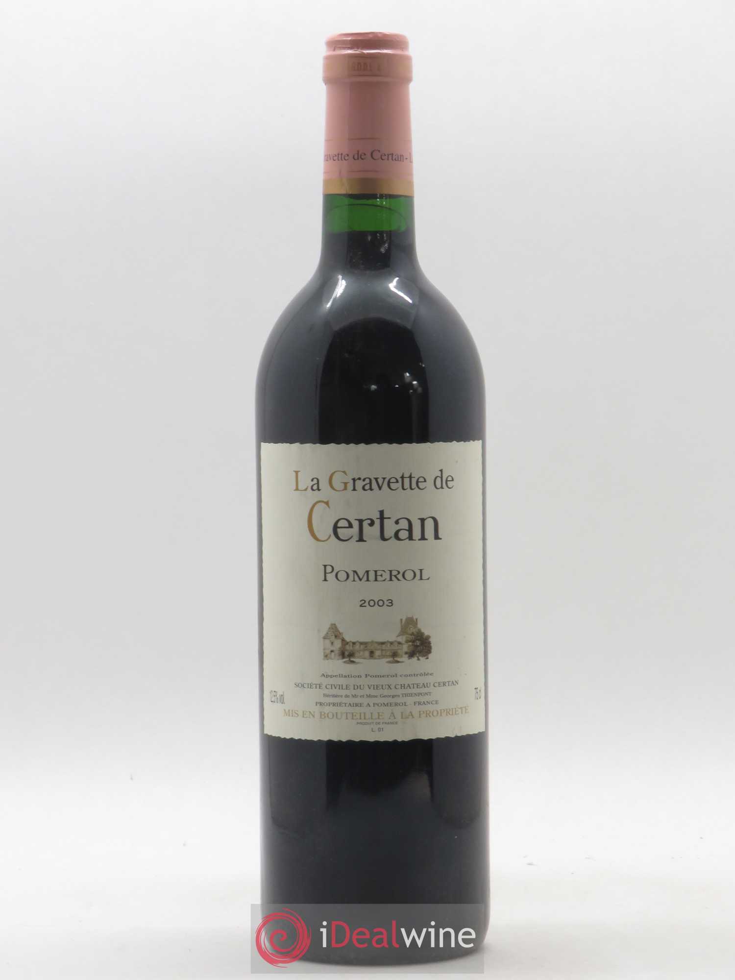 La Gravette de Certan 2003 - Lot de 1 bouteille - 0