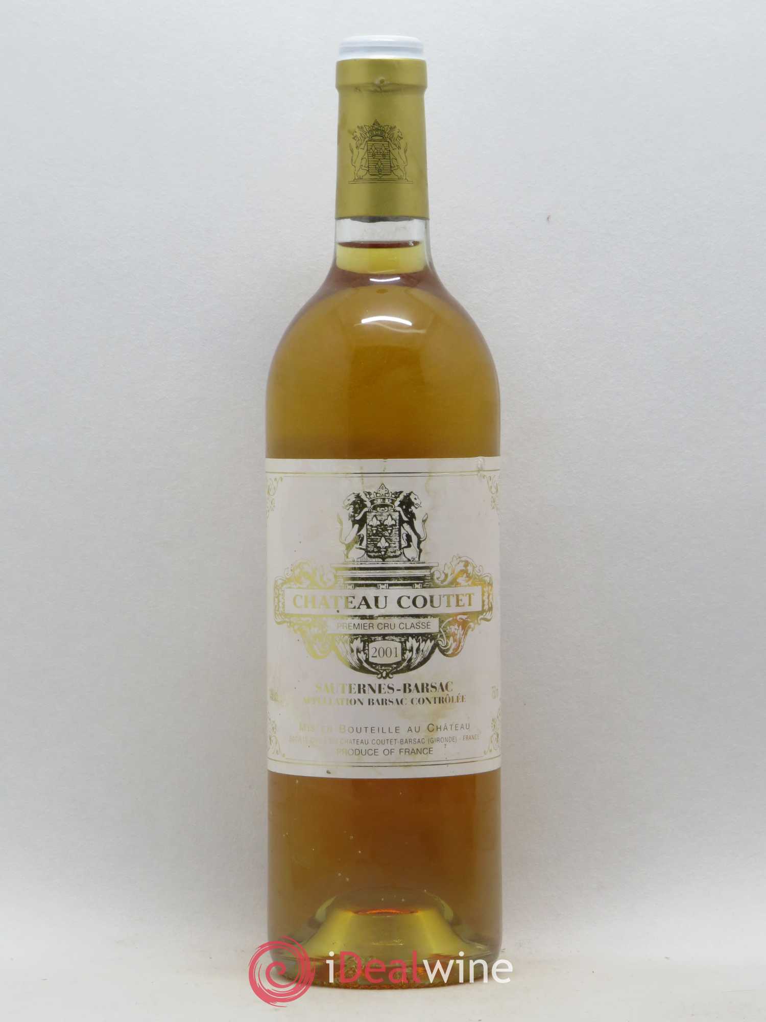 Château Coutet 1er Grand Cru Classé 2001 - Lotto di 1 bottiglia - 0