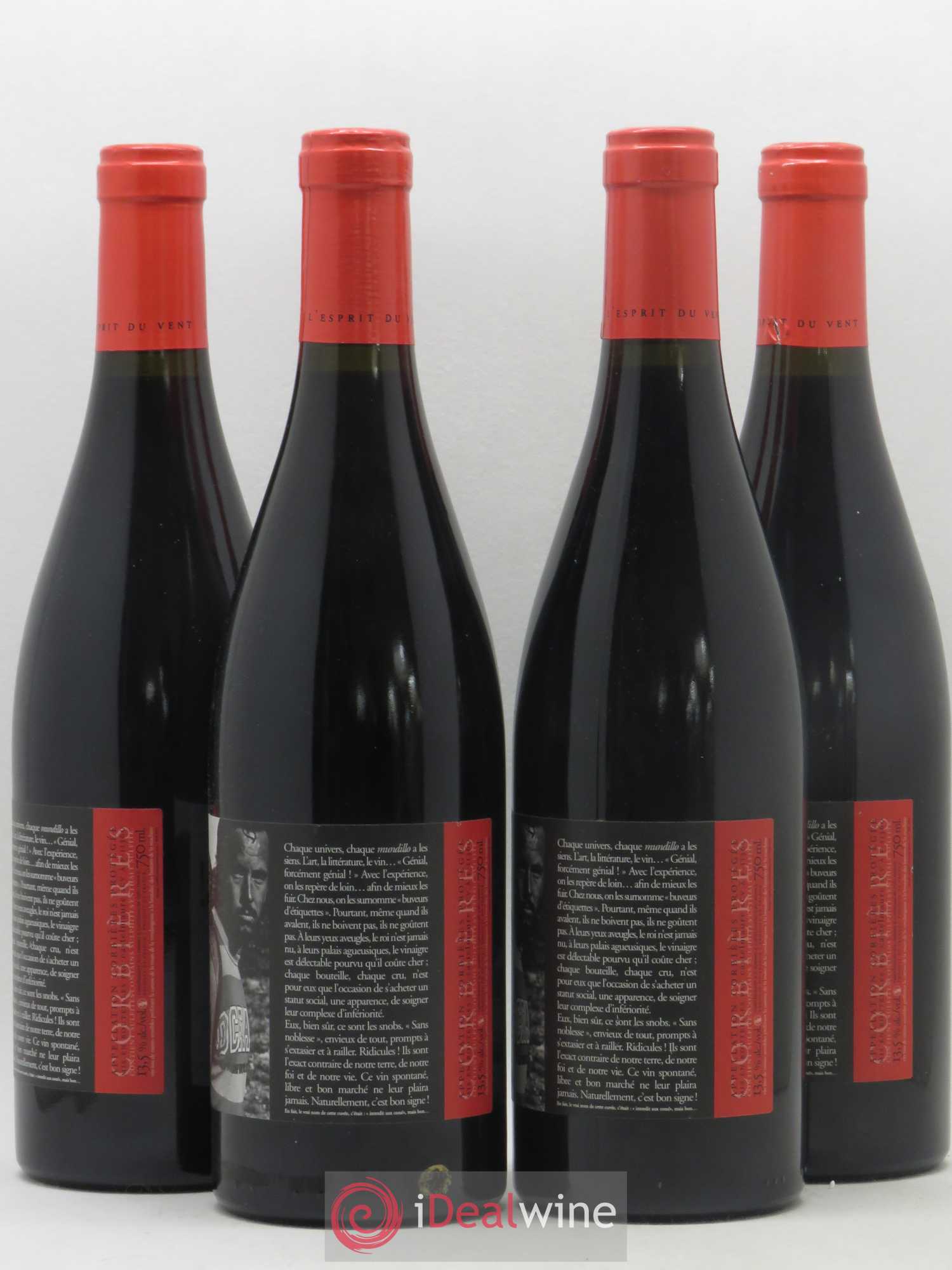 Corbières Castelmaure Scv Interdit Aux Snobs L'Esprit Du Vent (sans prix de réserve) 2010 - Lot de 4 bouteilles - 1