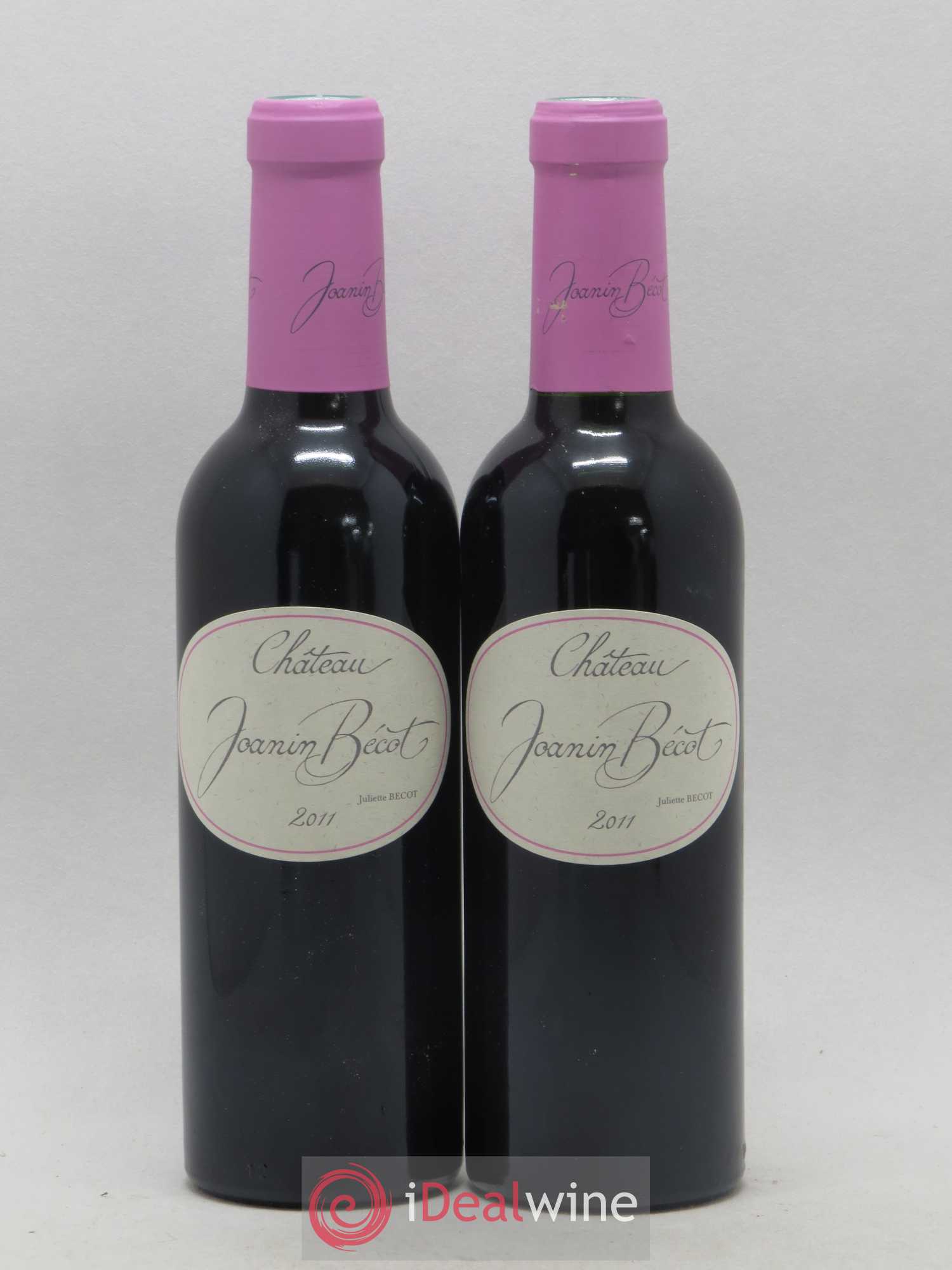Castillon-Côtes-de-Bordeaux (Côtes-de-Castillon) Château Joanin Bécot Juliette Becot 2011 - Posten von 2 Demi-Flaschen - 0