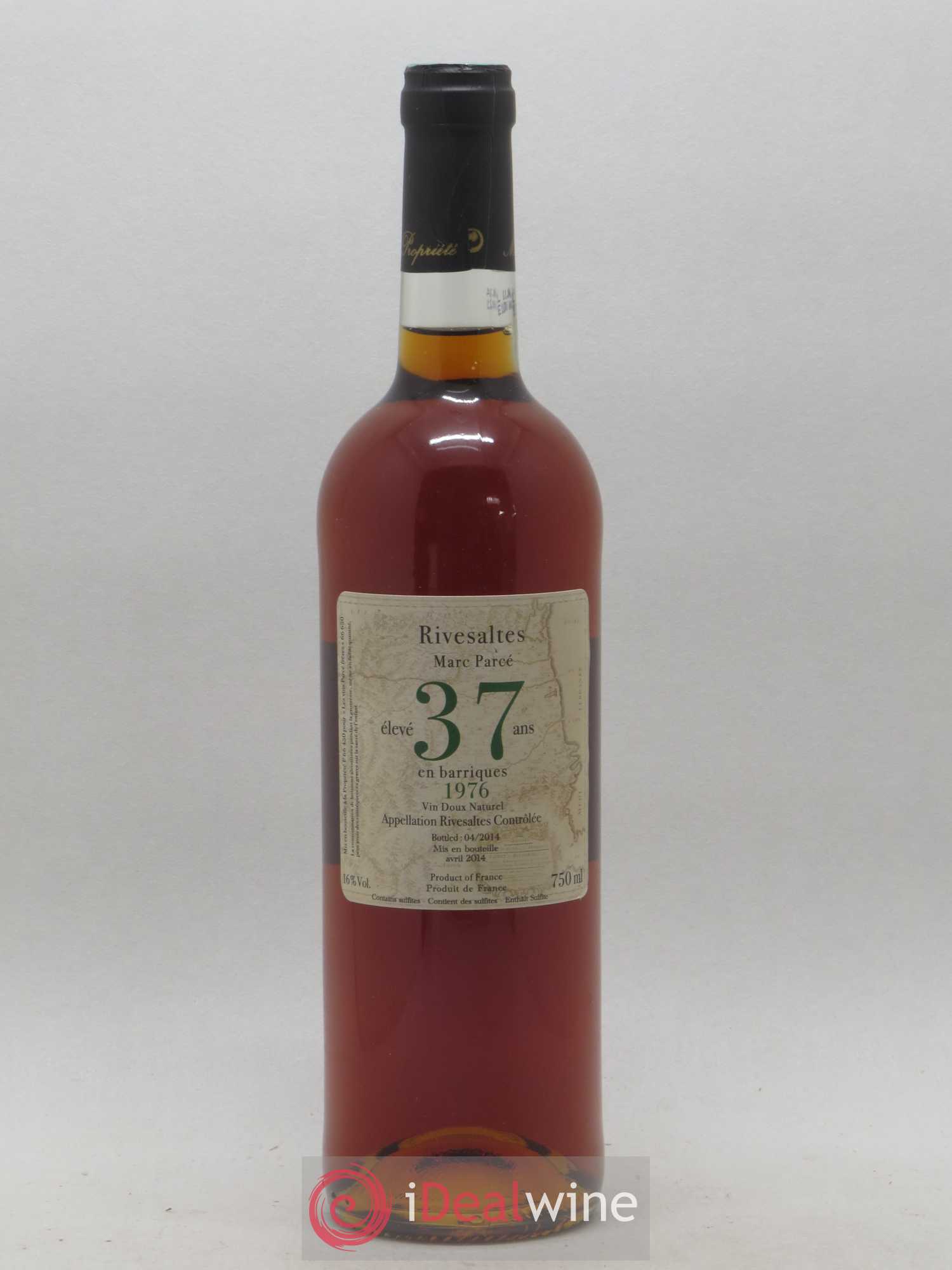 Rivesaltes Marc Parcé 1976 - Posten von 1 Flasche - 0