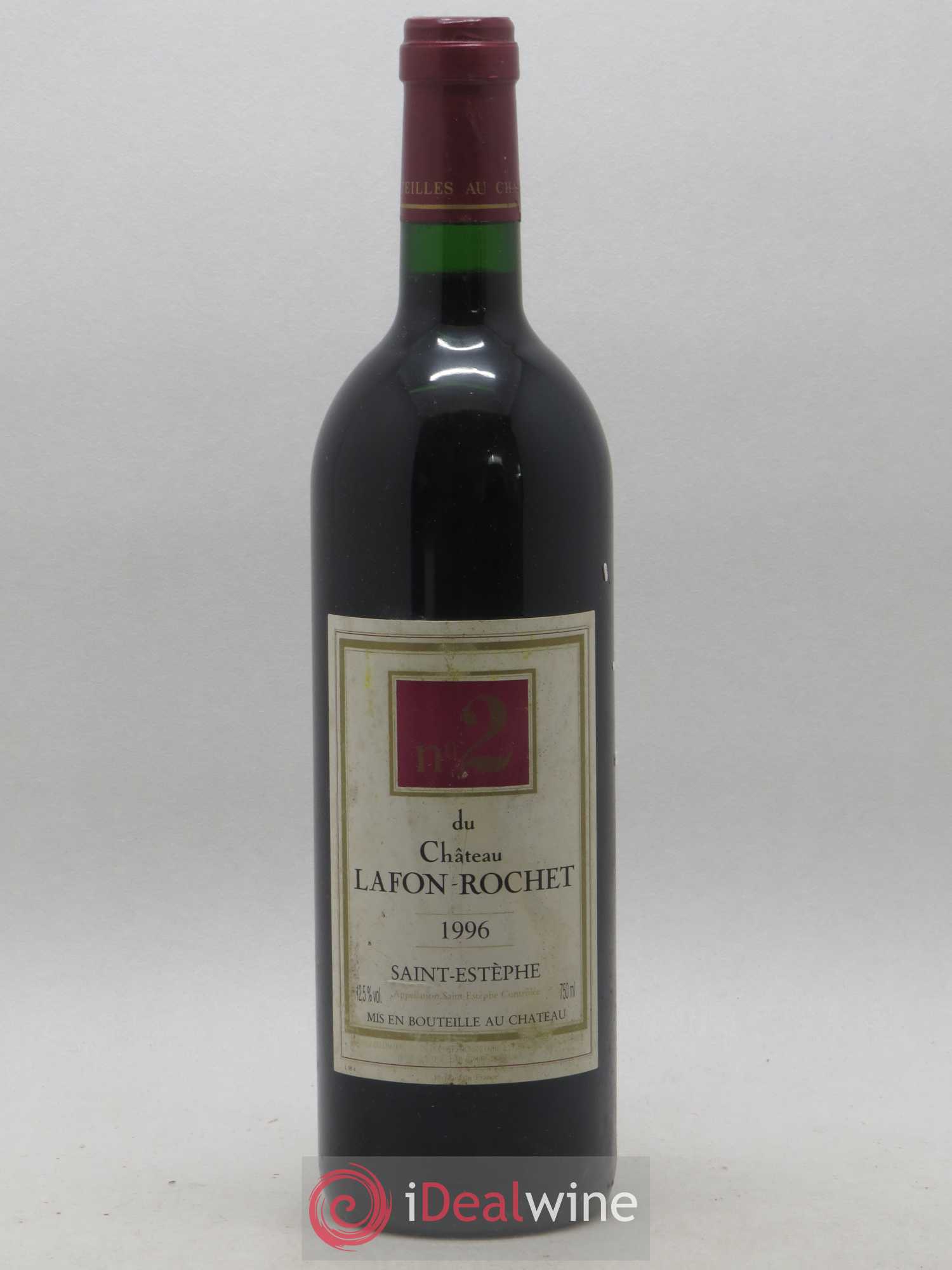 Saint-Estèphe N2 du château Lafon-Rochet 1996 - Lot de 1 bouteille - 0
