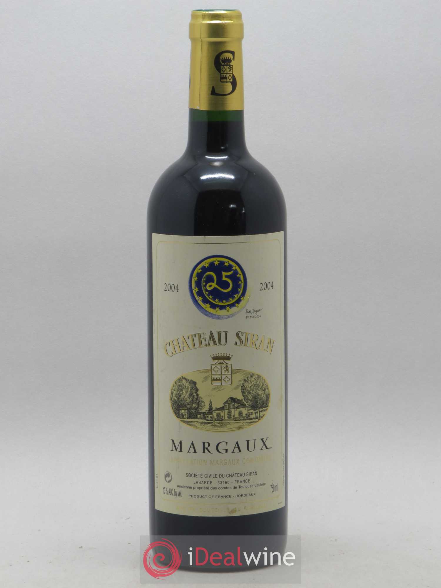 Château Siran 2004 - Lot de 1 bouteille - 0