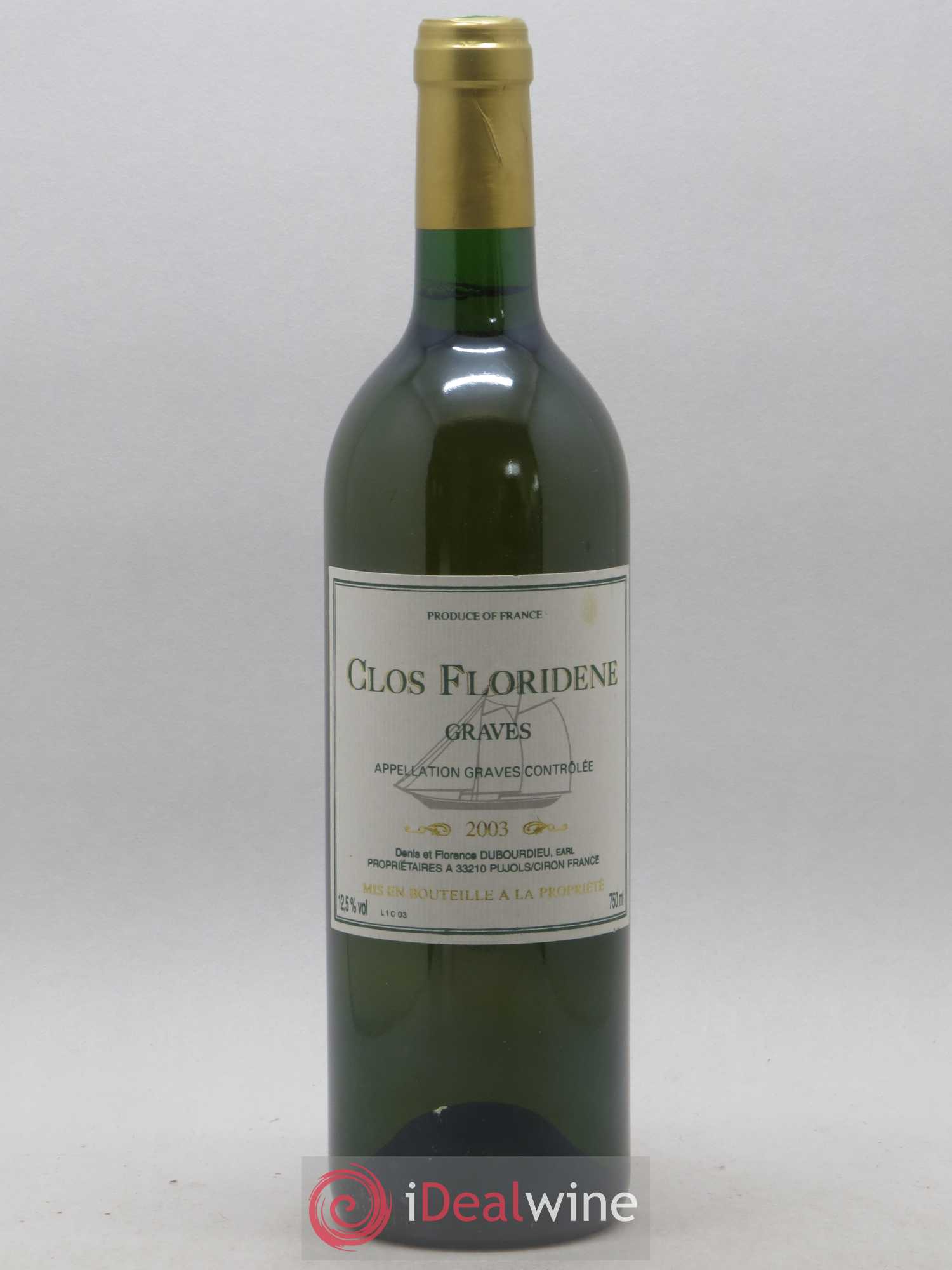 Clos Floridène 2003 - Posten von 1 Flasche - 0