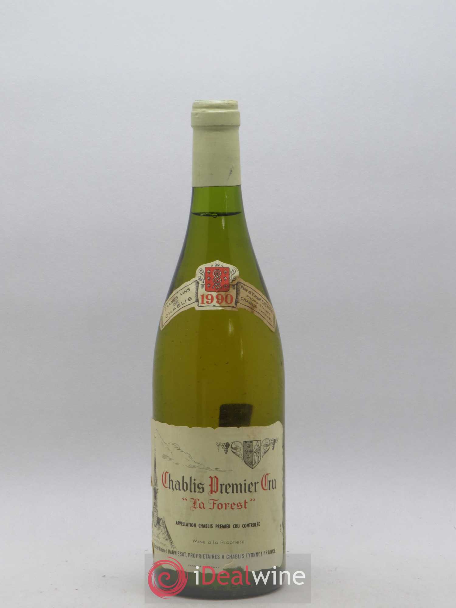 Chablis 1er Cru La Forest Vincent Dauvissat (Domaine) 1990 - Lot de 1 bouteille - 0