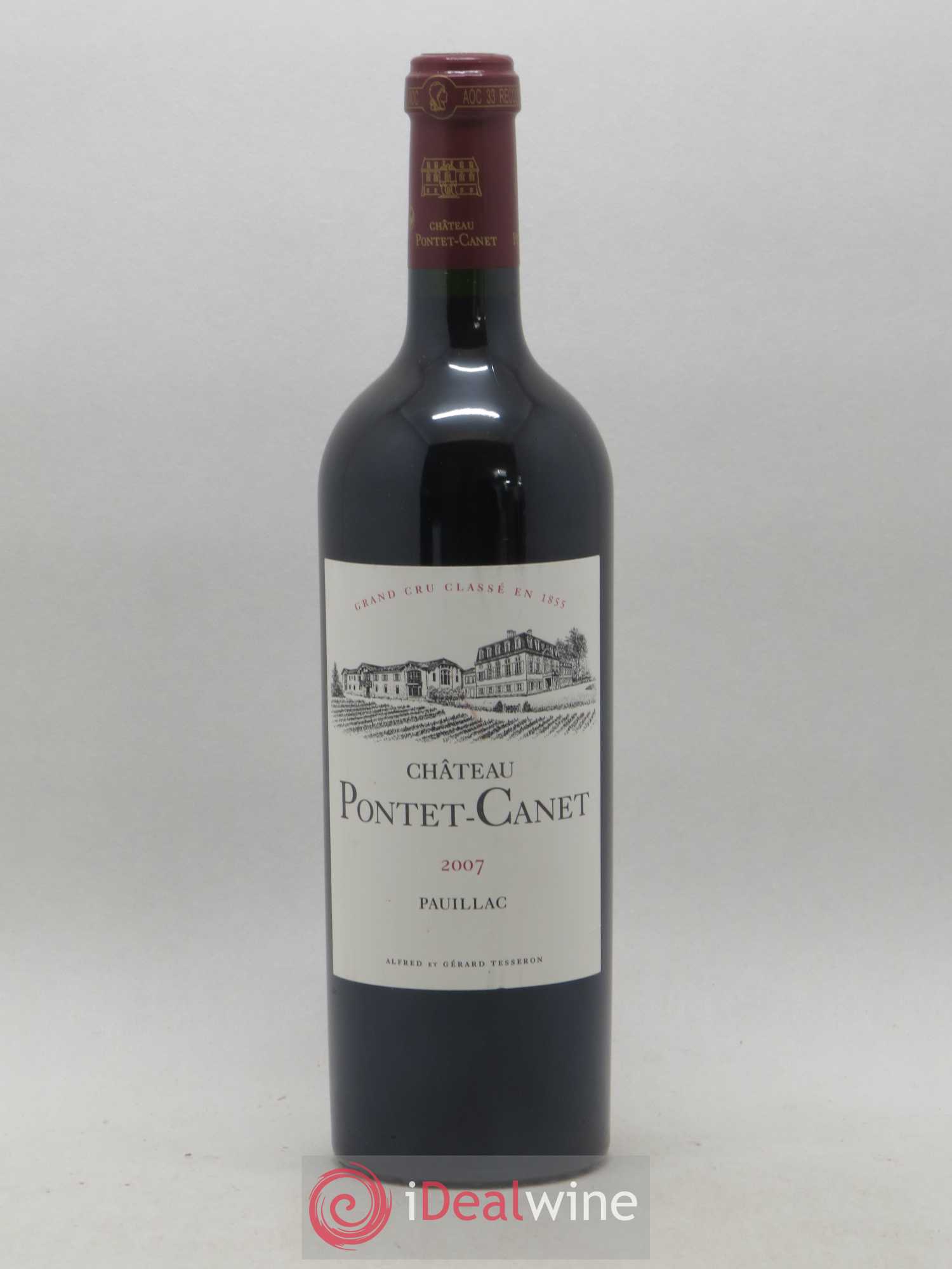 Château Pontet Canet 5ème Grand Cru Classé 2007 - Lot de 1 bouteille - 0