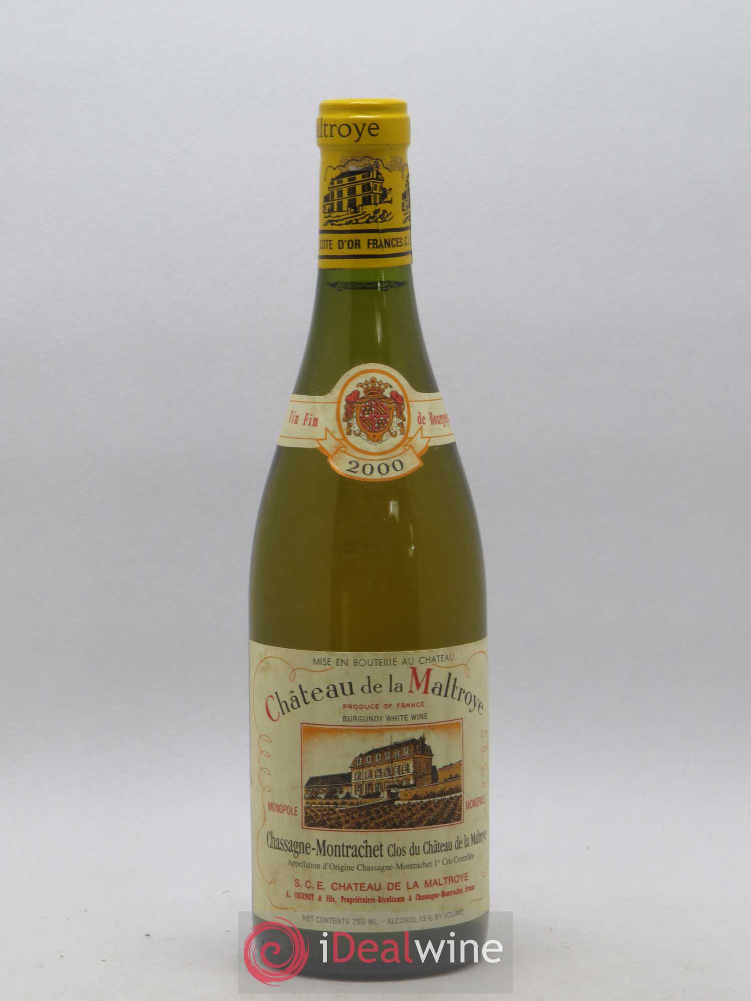Chassagne-Montrachet 1er Cru Clos du Château de la Maltroye Monopole Château de la Maltroye 2000 - Lot de 1 bouteille - 0