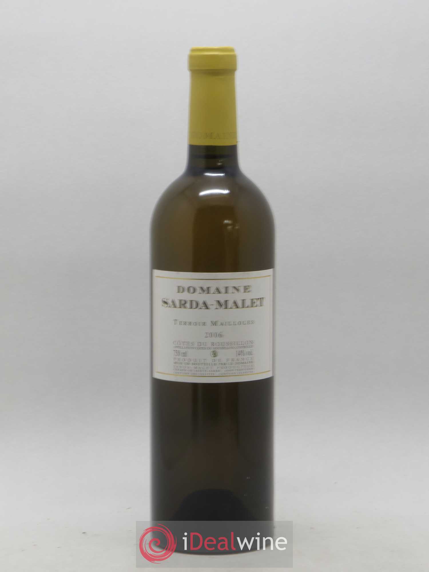 Côtes du Roussillon Domaine Sarda-Malet Terroir Mailloles Jérôme Malet 2006 - Lot de 1 bouteille - 0