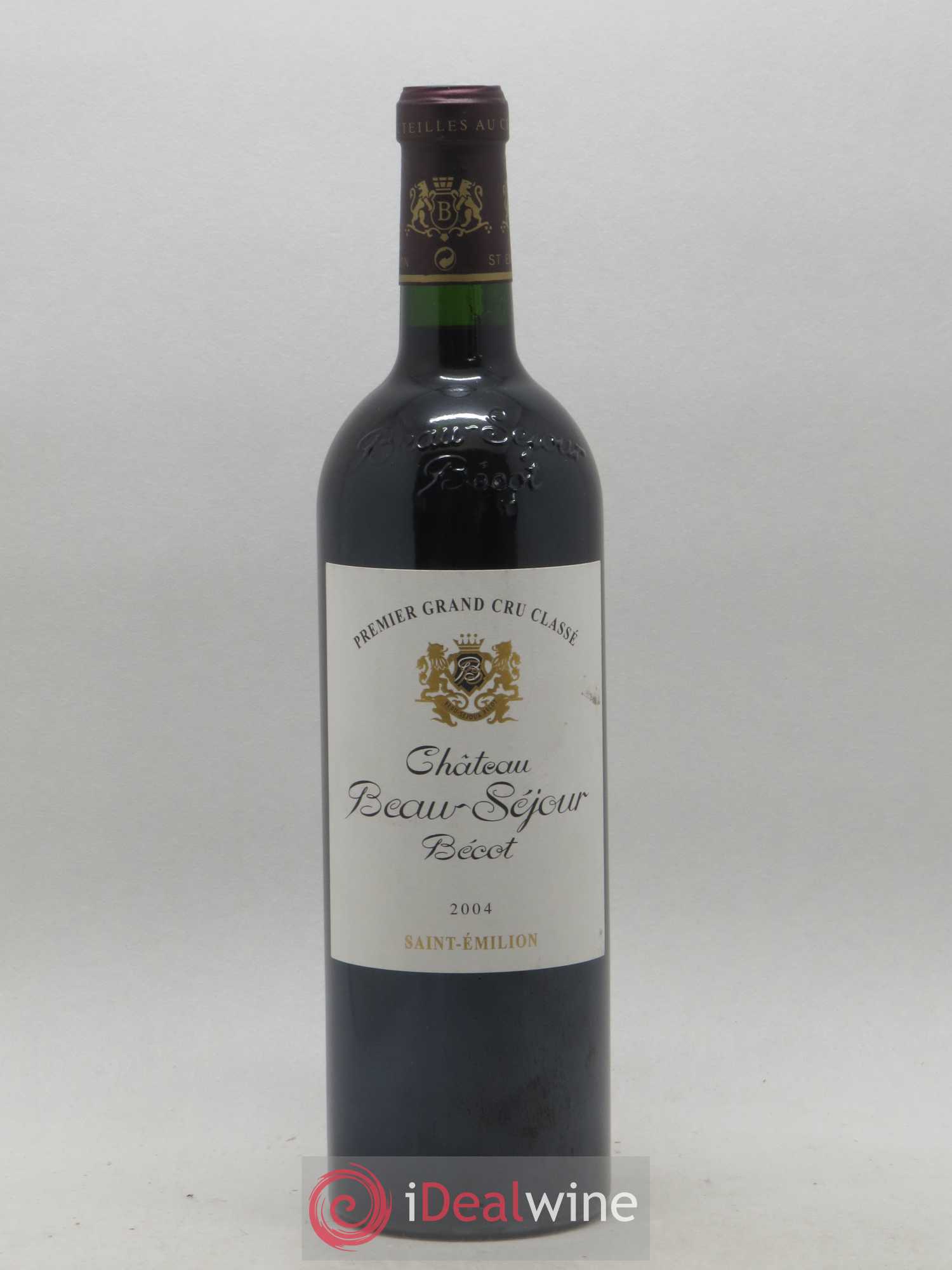 Château Beau-Séjour Bécot 1er Grand Cru Classé B 2004 - Lot de 1 bouteille - 0