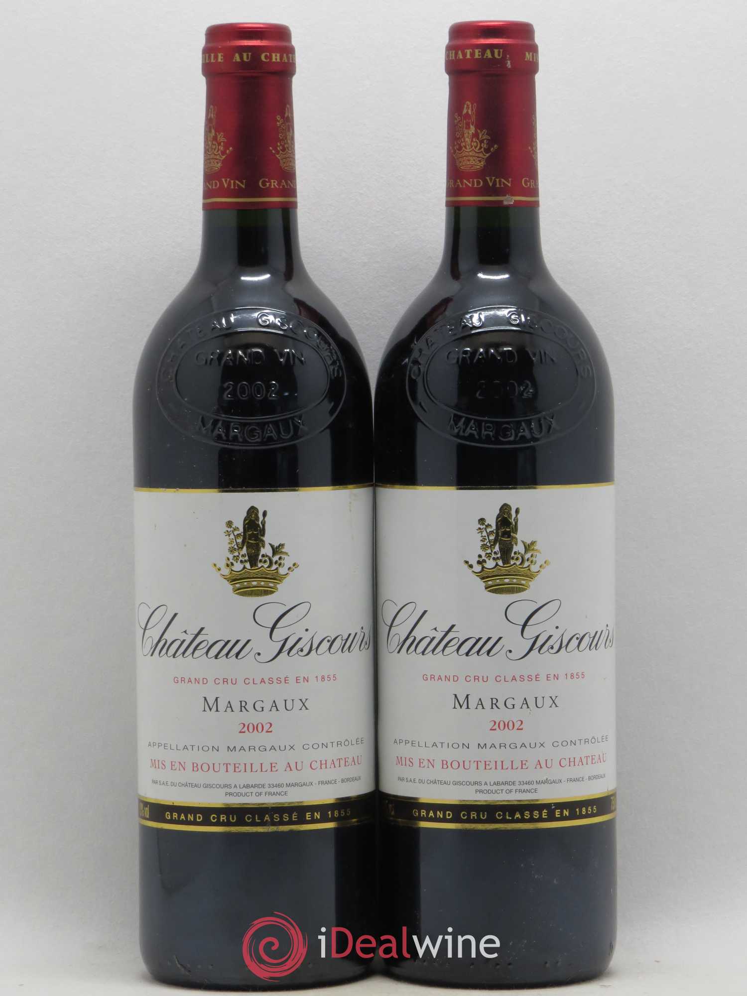 Château Giscours 3ème Grand Cru Classé 2002 - Lot de 2 bouteilles - 0