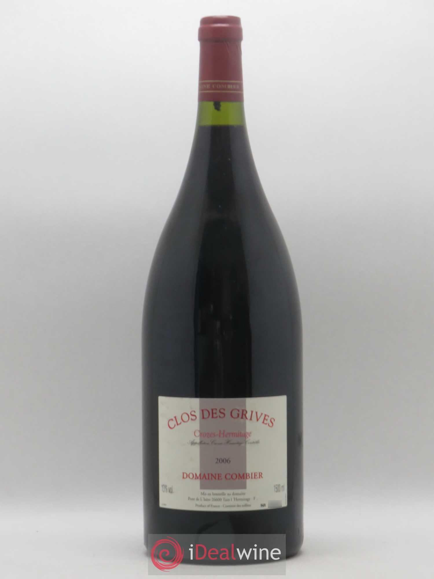 Crozes-Hermitage Clos des Grives Combier 2006 - Lot de 1 magnum - 0