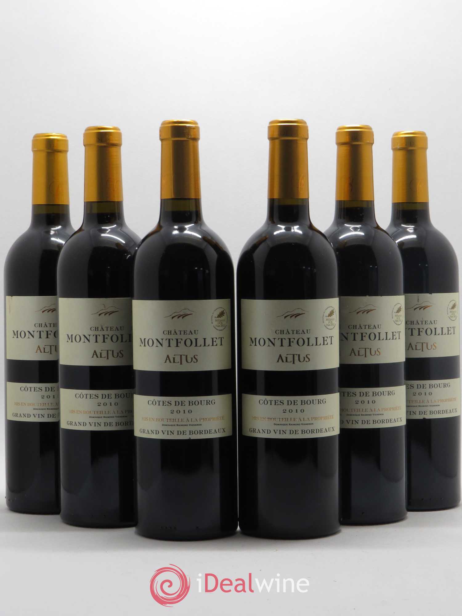 Côtes de Bourg Château Montfollet cuvée Altus 2010 - Lot de 6 bouteilles - 0