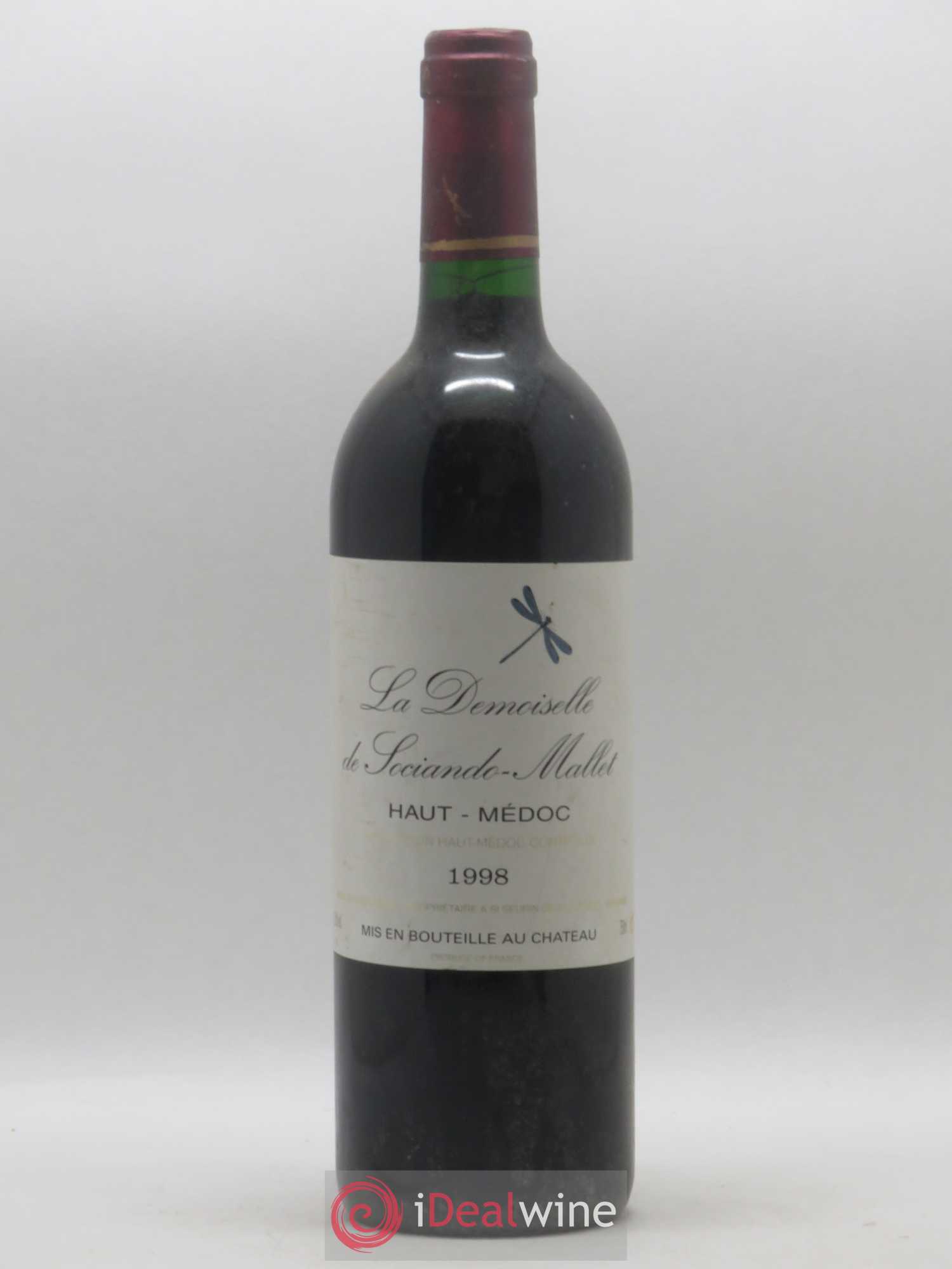 Demoiselle de Sociando Mallet Second Vin 1998 - Lot de 1 bouteille - 0