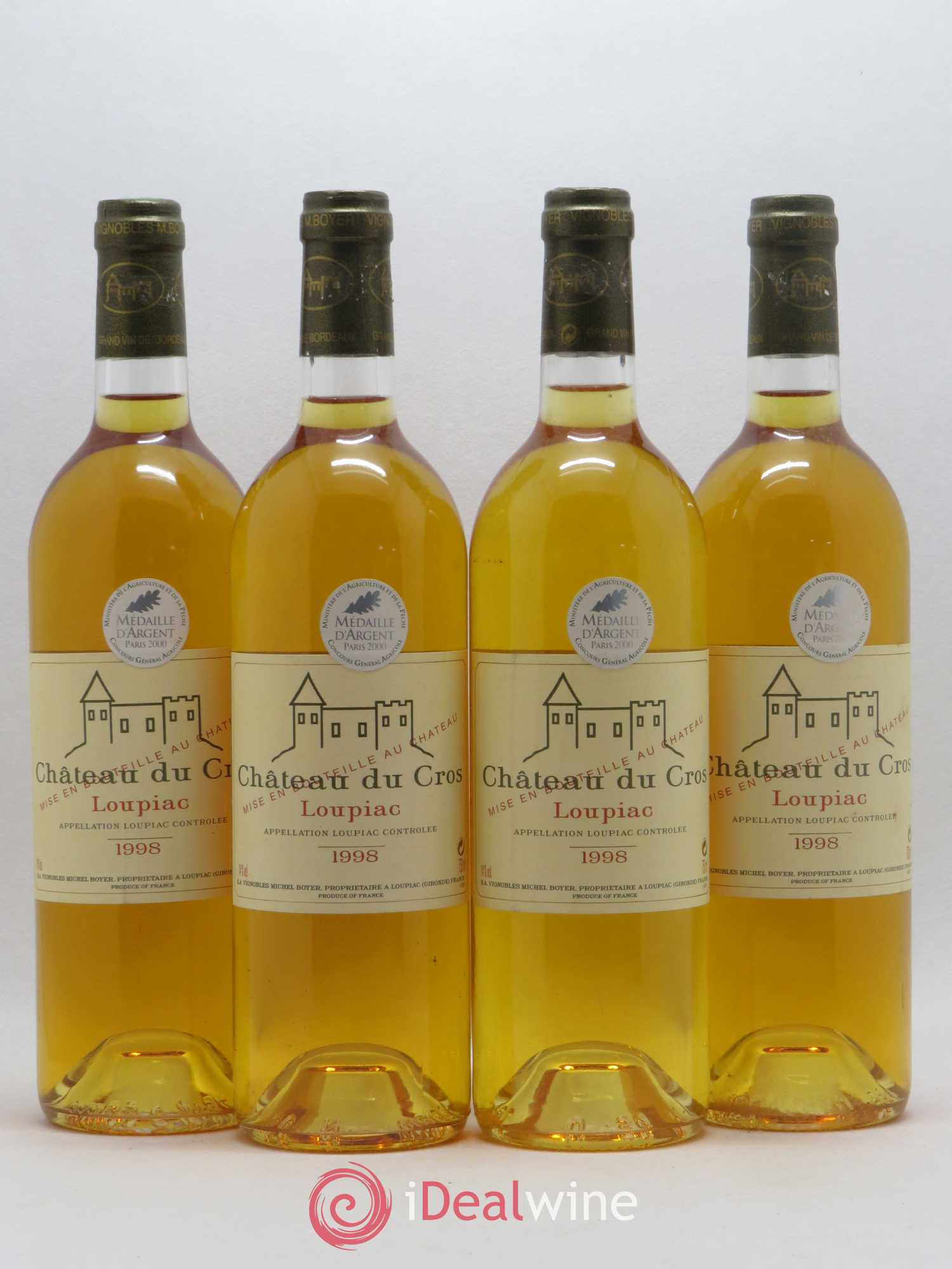Château du Cros 1998 - Lotto di 4 bottiglie - 0