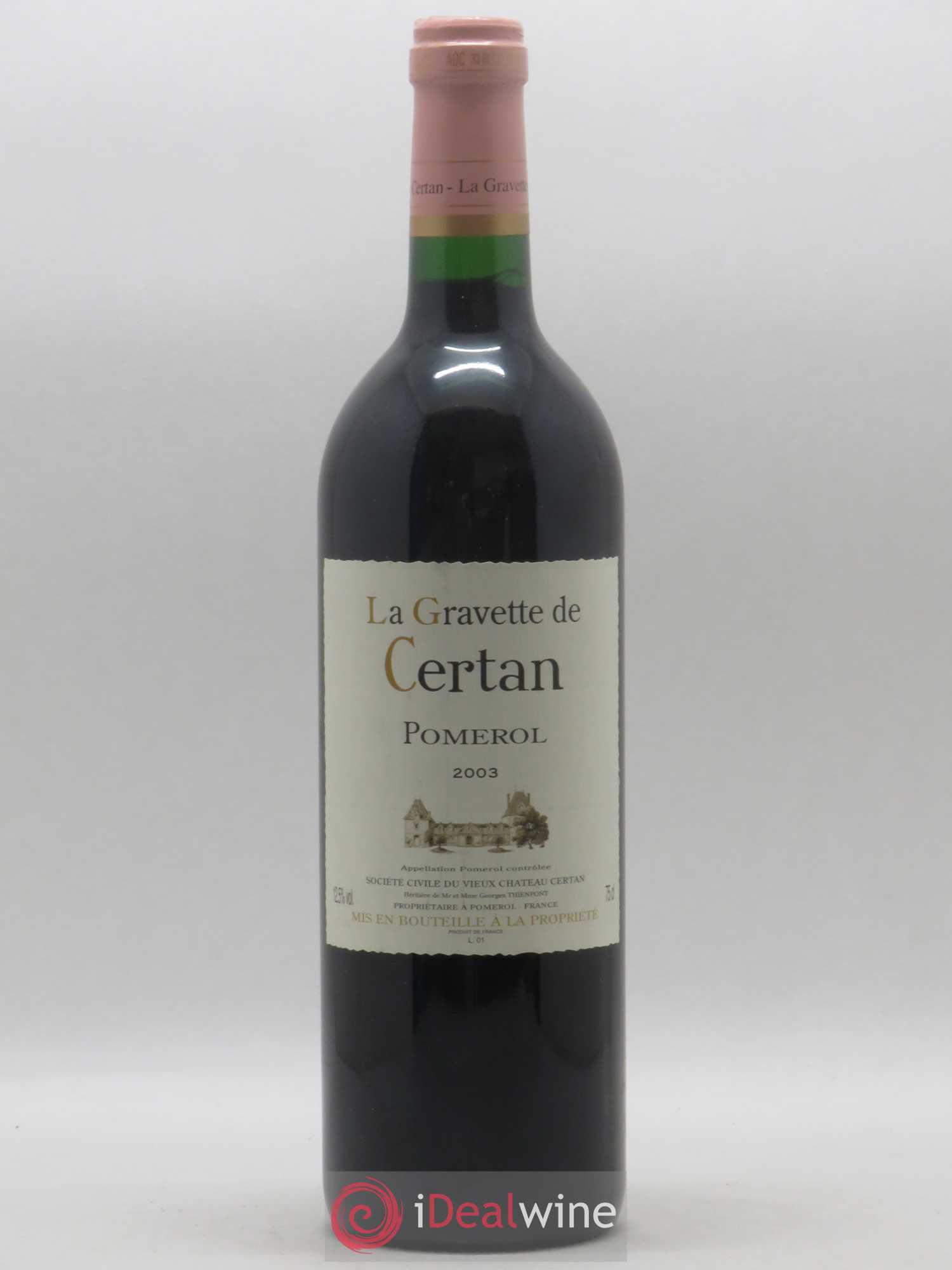 La Gravette de Certan 2003 - Lot de 1 bouteille - 0