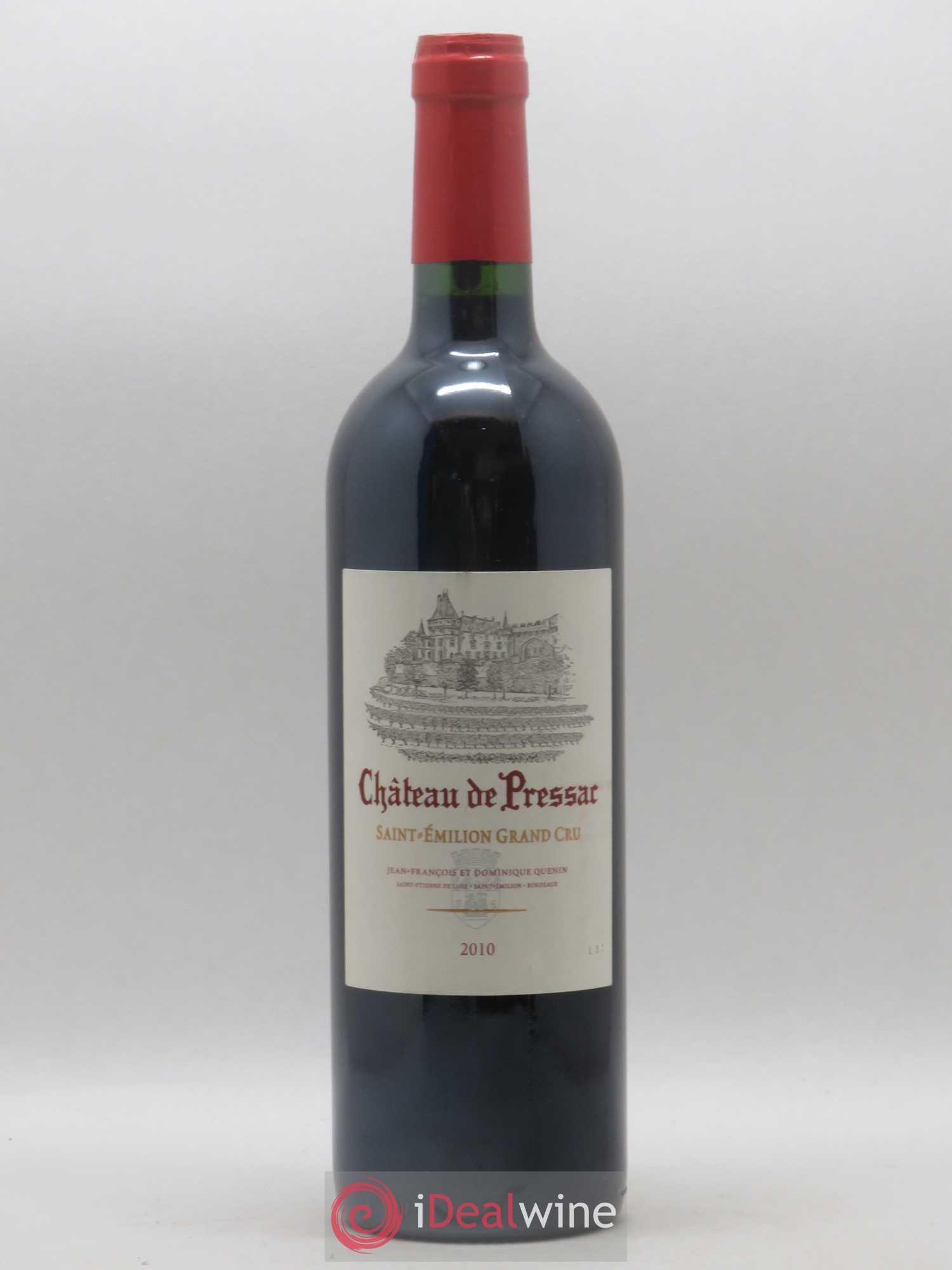 Château de Pressac Grand Cru Classé 2010 - Lot de 1 bouteille - 0