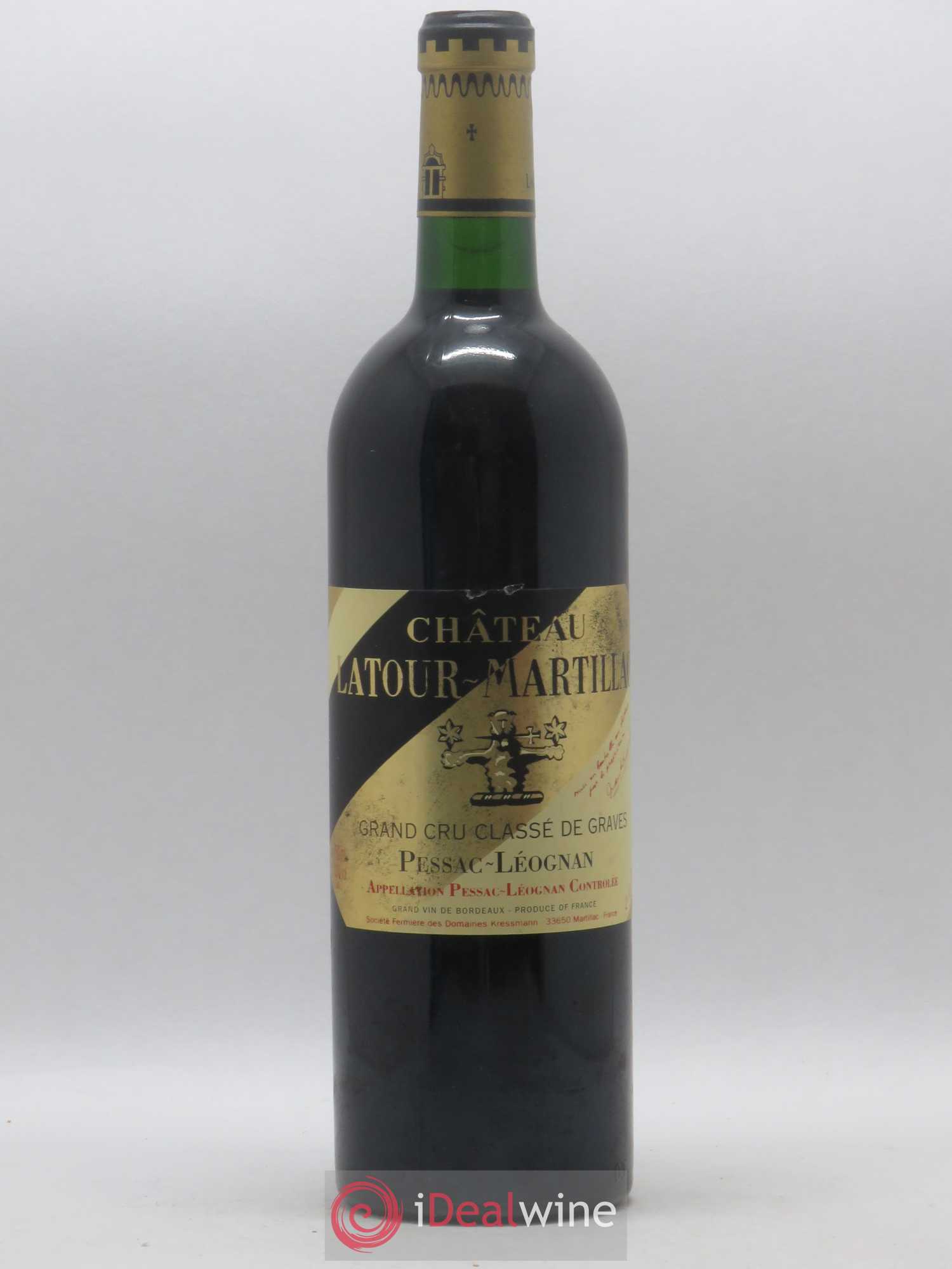 Château Latour-Martillac Cru Classé de Graves 2000 - Lot de 1 bouteille - 0