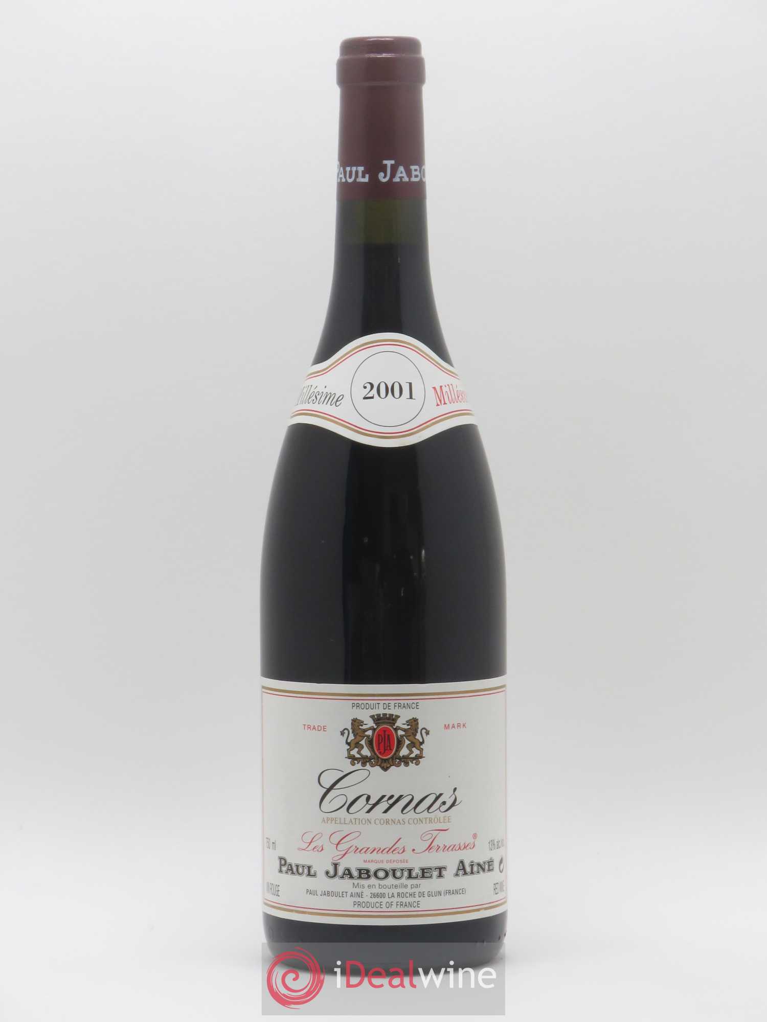 Cornas Les Grandes Terrasses Paul Jaboulet Ainé 2001 - Lot de 1 bouteille - 0