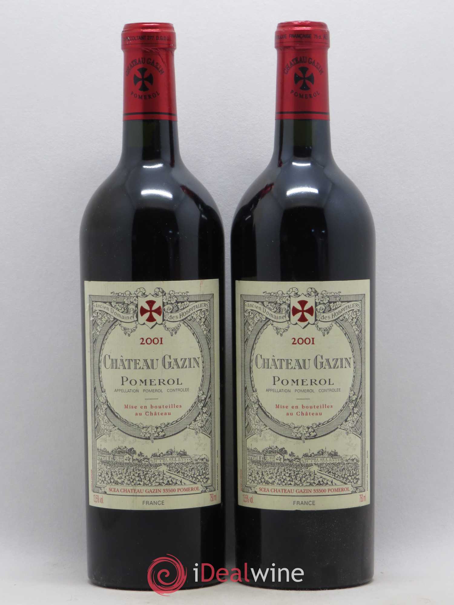 Château Gazin 2001 - Lot de 2 bouteilles - 0