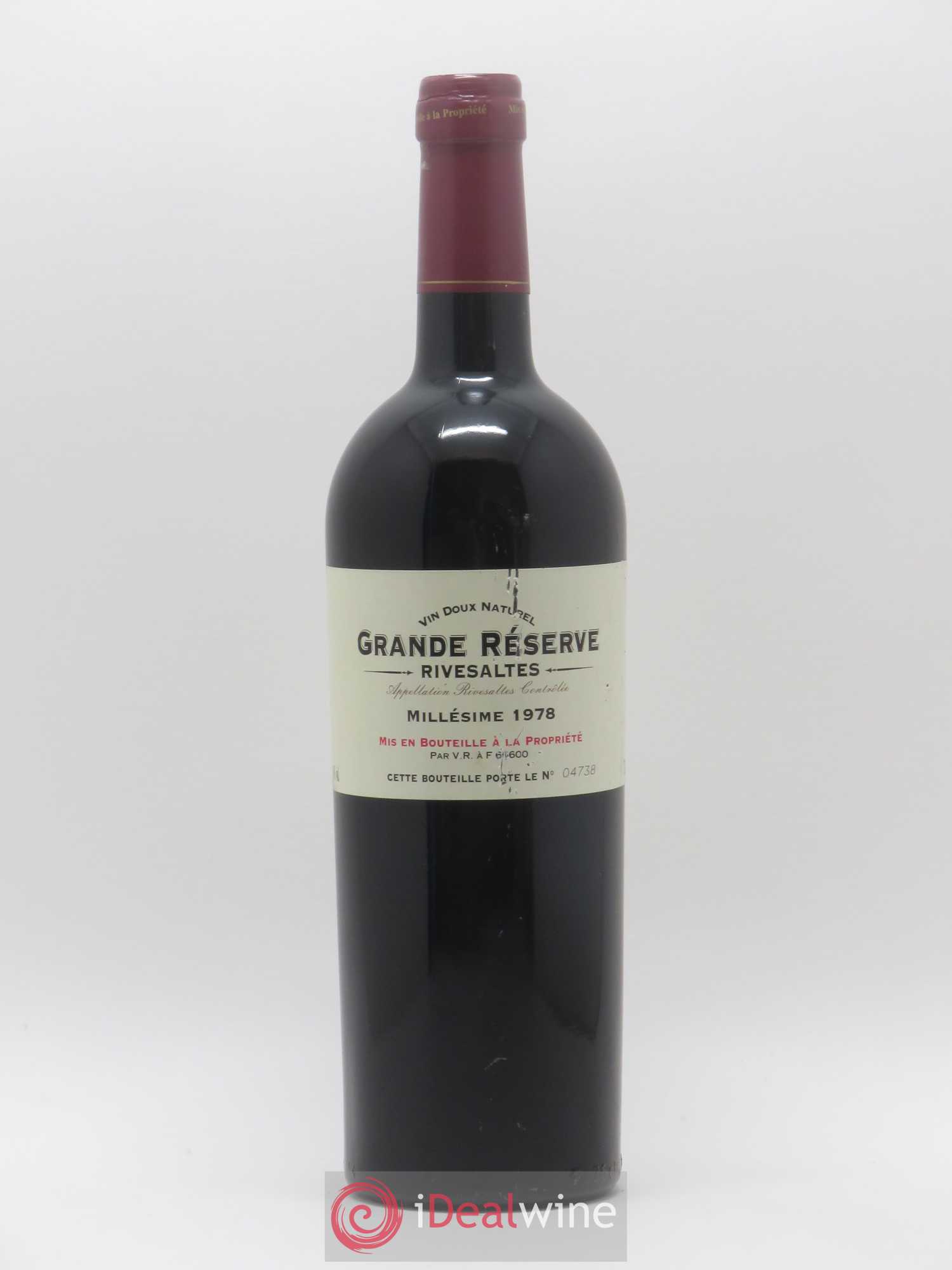 Rivesaltes V.R Grande Reserve Vintage 1978 - Posten von 1 Flasche - 0