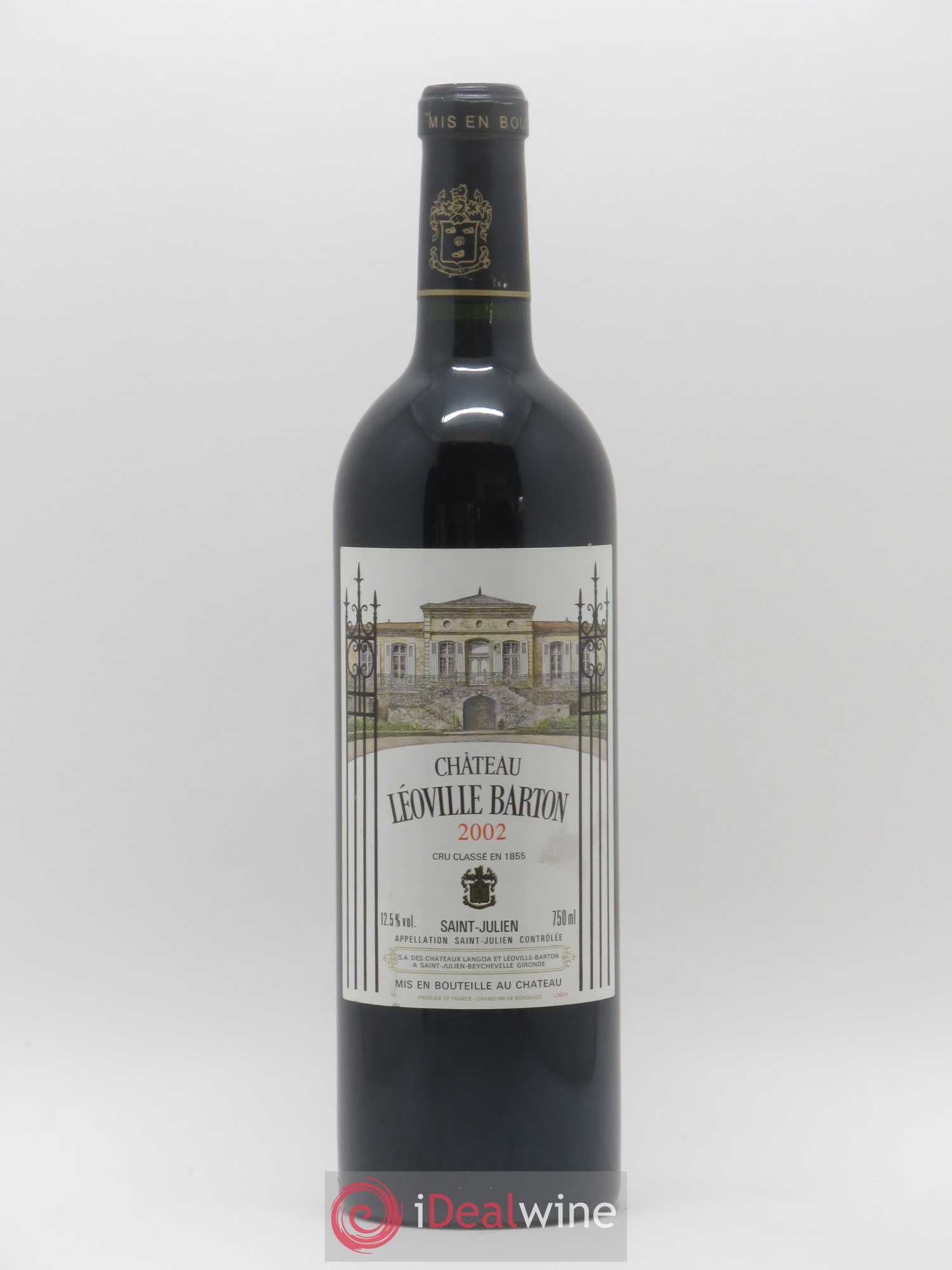Château Léoville Barton 2ème Grand Cru Classé 2002 - Lot de 1 bouteille - 0