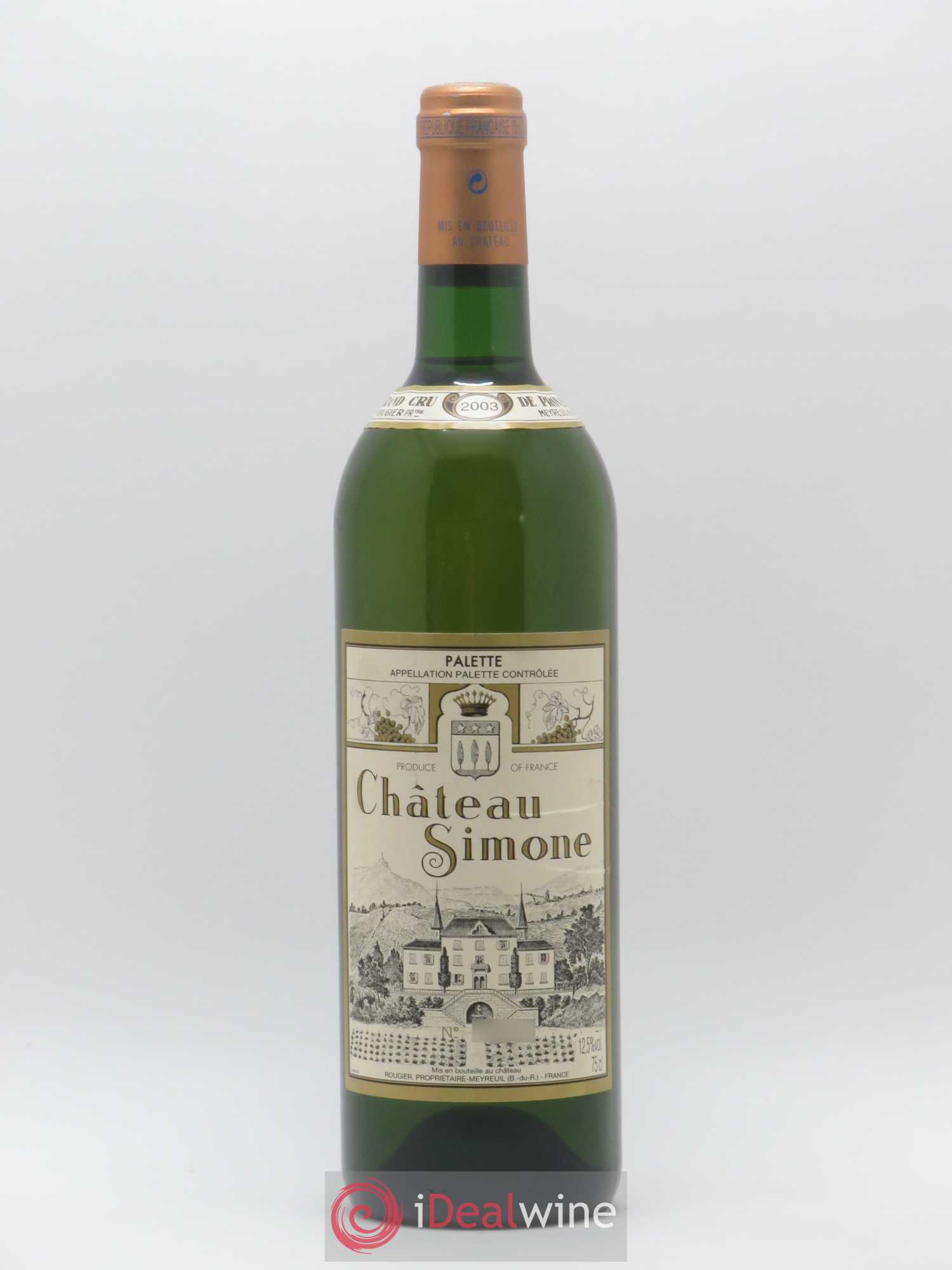 Palette Château Simone Famille Rougier 2003 - Posten von 1 Flasche - 0