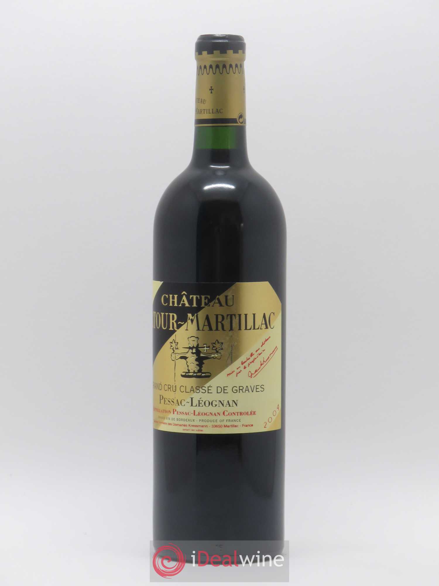 Château Latour-Martillac Cru Classé de Graves 2004 - Lot de 1 bouteille - 1