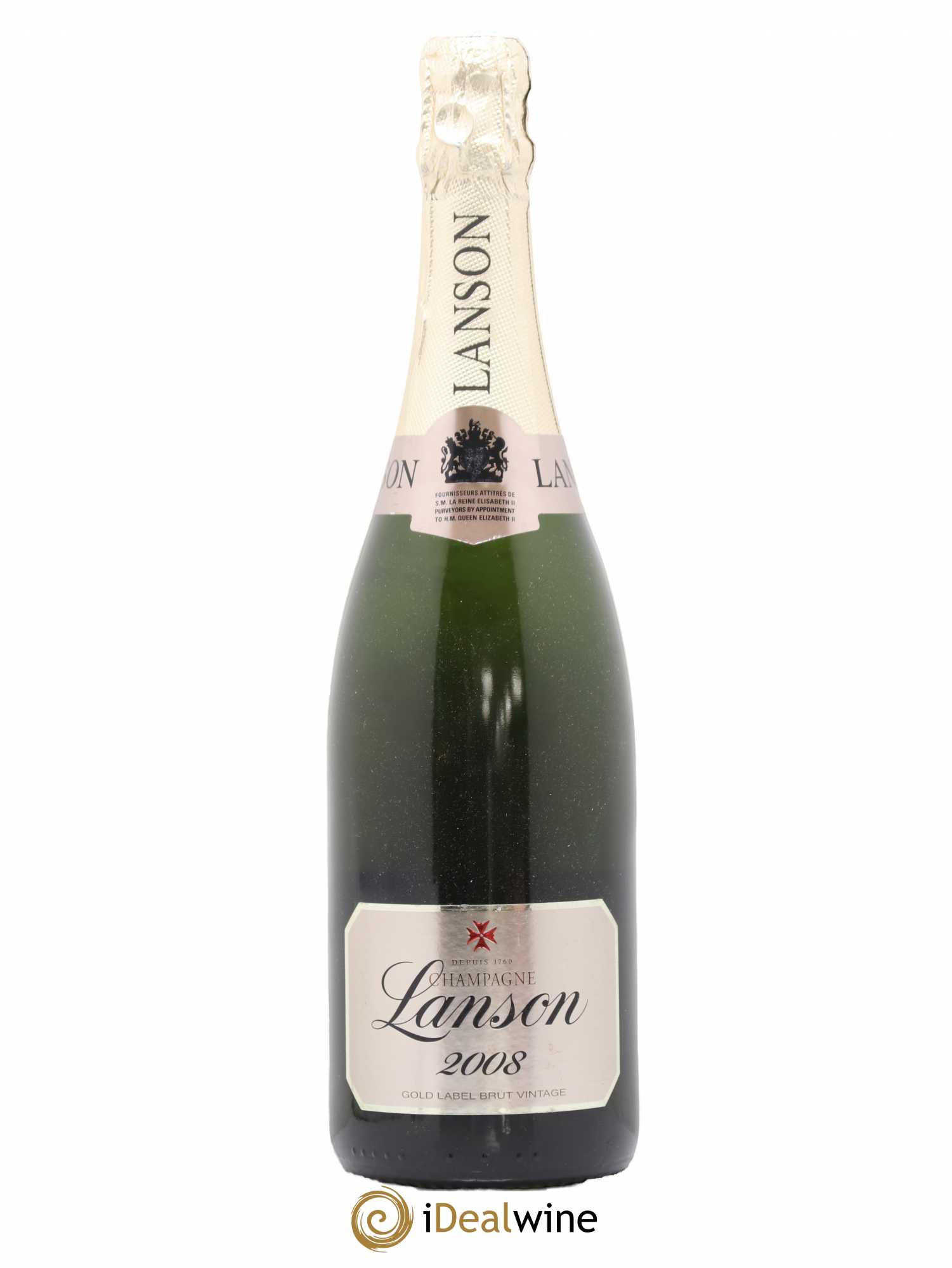 Champagne Gold Label Brut Lanson 2008 - Lot de 1 bouteille - 0
