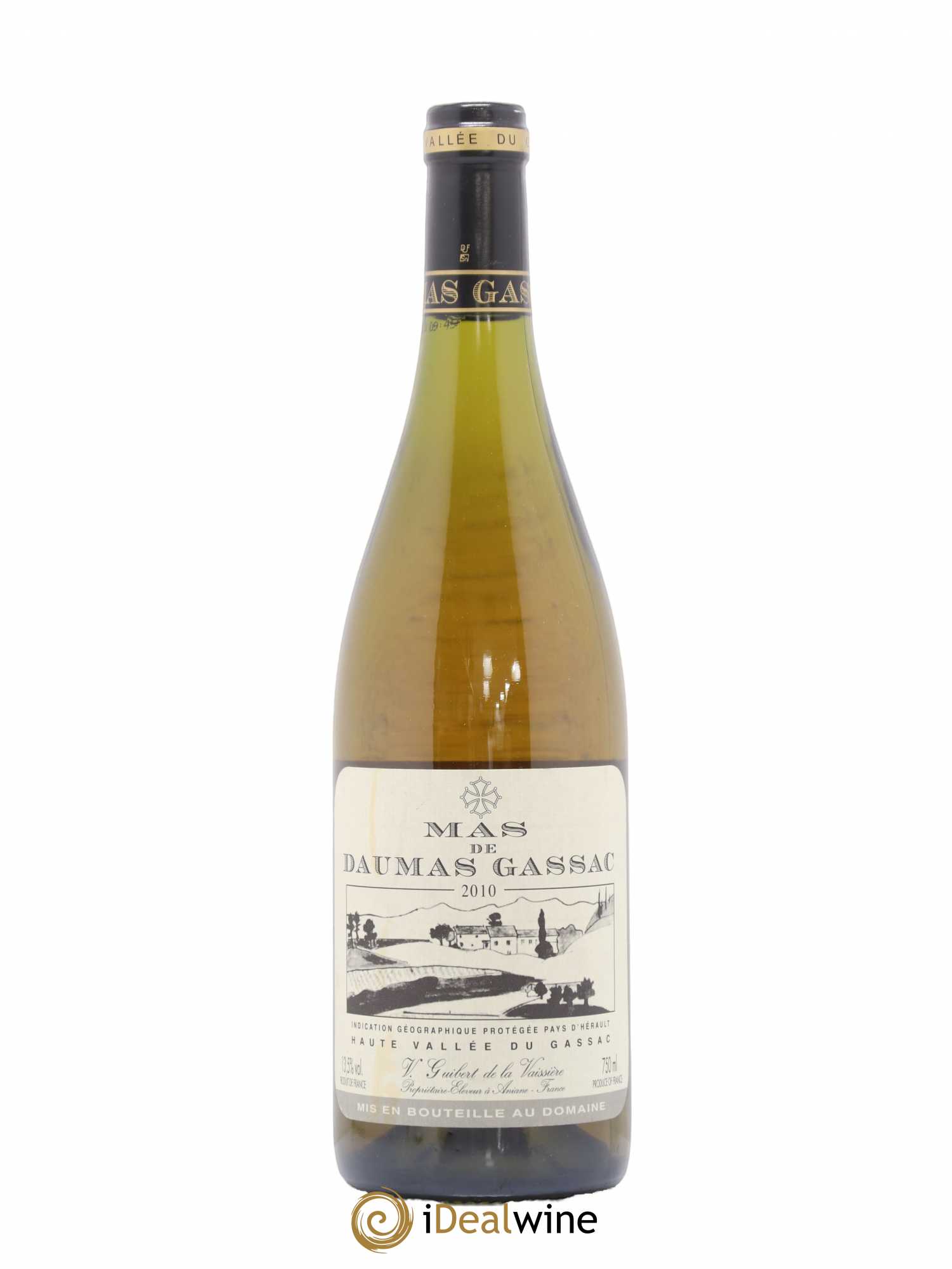 Saint-Guilhem-le-Désert - Cité d'Aniane Mas Daumas Gassac Famille Guibert de La Vaissière 2010 - Lot de 1 bouteille - 0