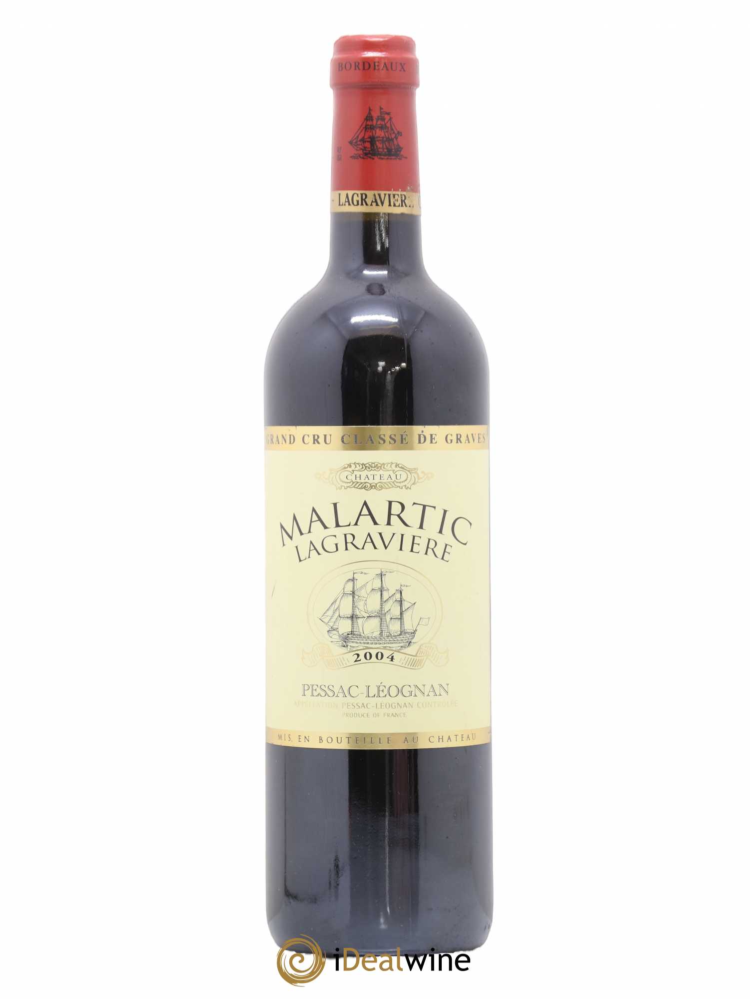 Château Malartic-Lagravière Cru Classé de Graves 2004 - Lot de 1 bouteille - 0
