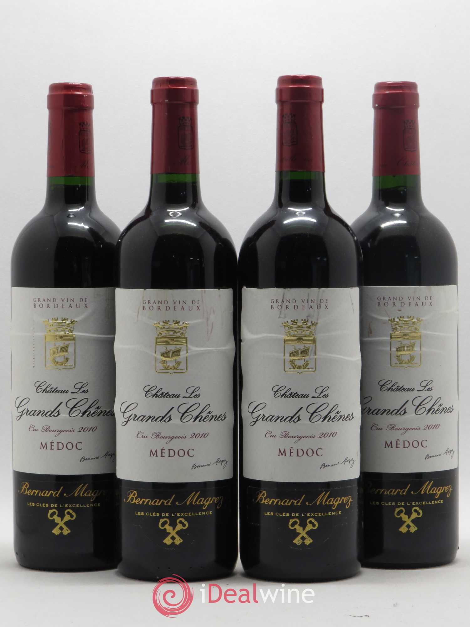 Médoc Château Les Grands Chênes 2010 - Posten von 4 Flaschen - 0