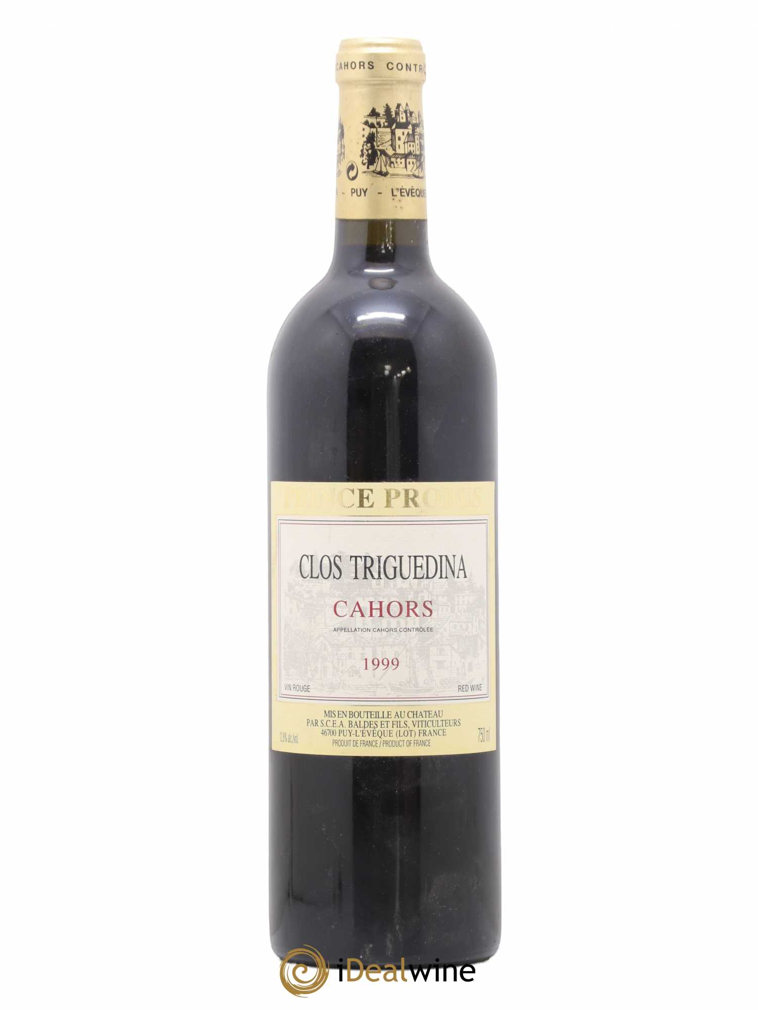 Cahors Clos Triguedina Probus Jean-Luc Baldès 1999 - Lot de 1 bouteille - 0