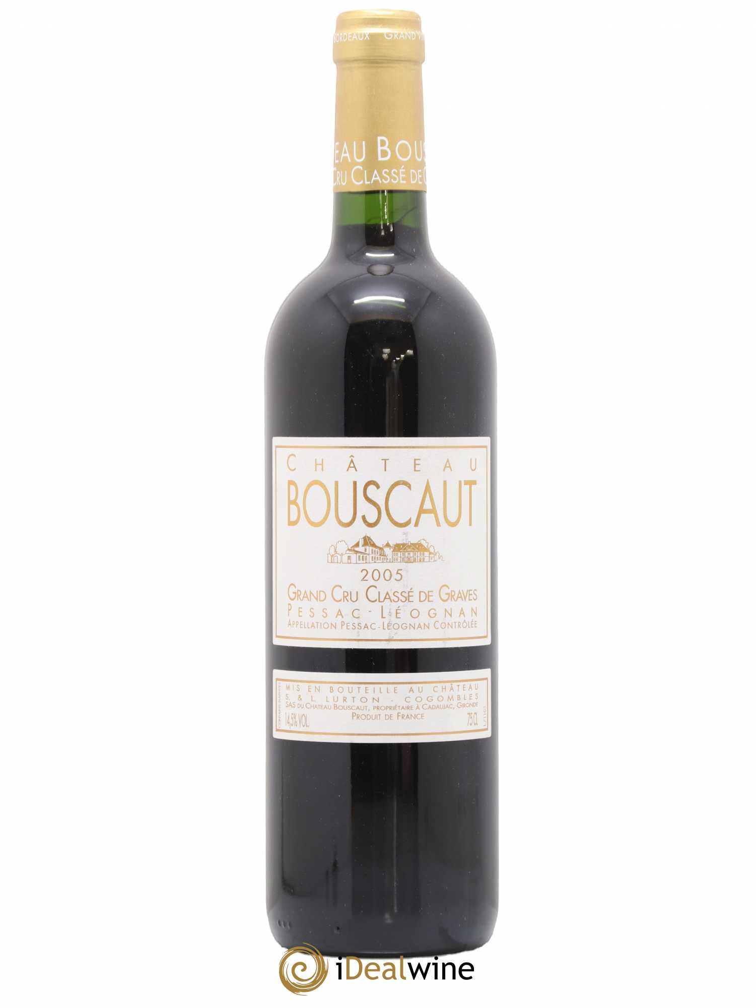 Château Bouscaut Cru Classé de Graves 2005 - Lot de 1 bouteille - 0