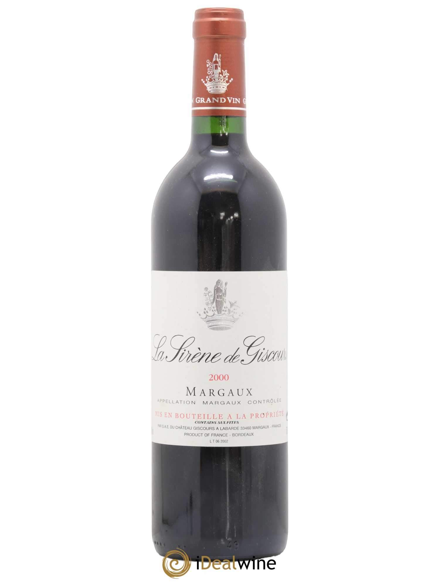La Sirène de Giscours 2000 - Lot de 1 bouteille - 0