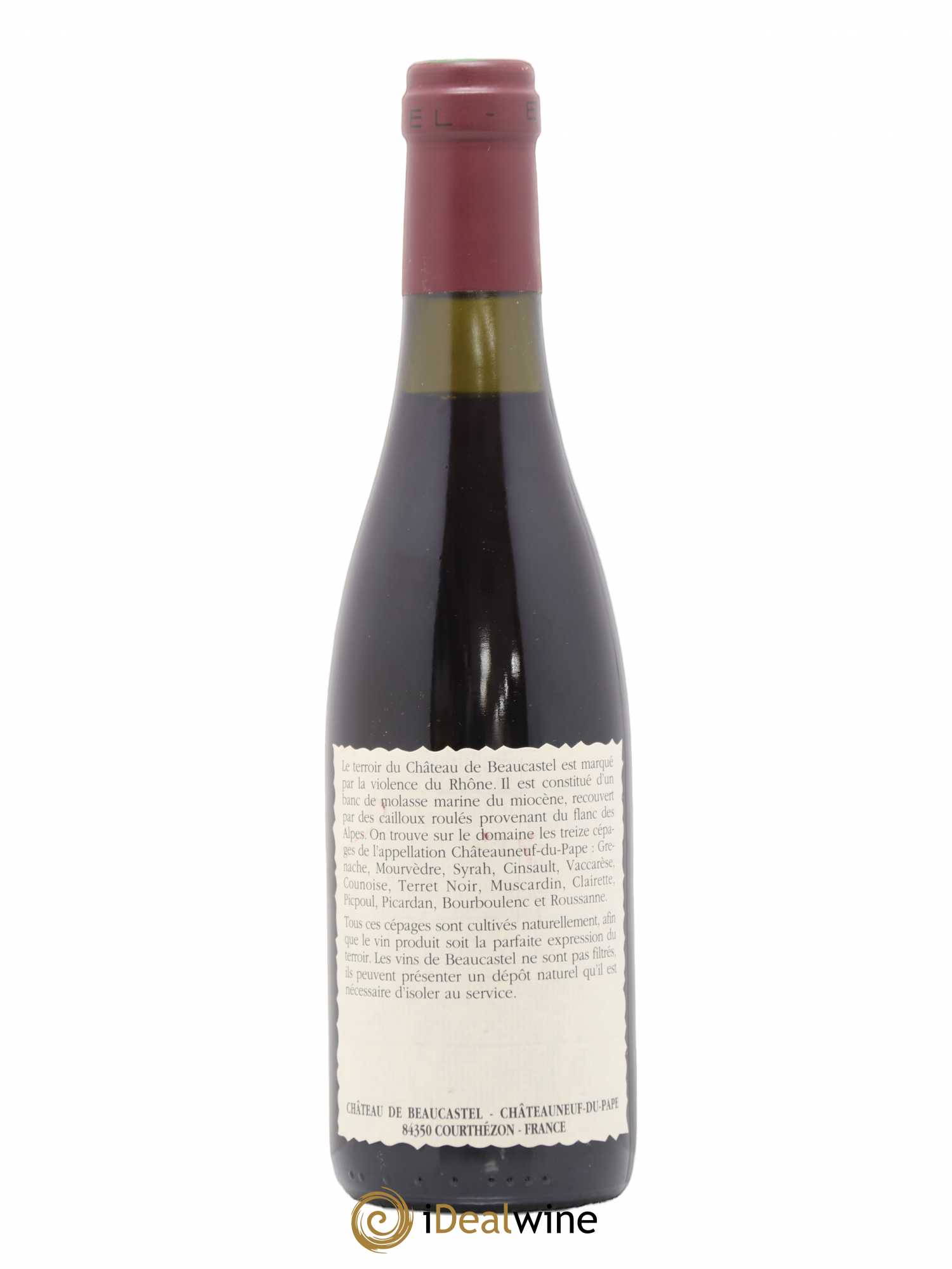 Châteauneuf-du-Pape Château de Beaucastel Famille Perrin 1993 - Lot de 1 demi bouteille - 1