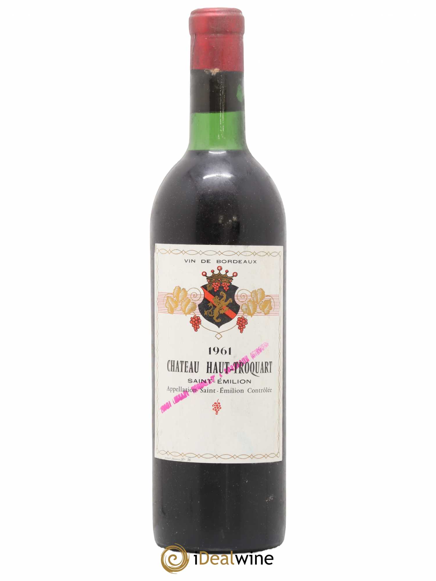 Saint-Émilion Château Haut Troquart 1961 - Posten von 1 Flasche - 0