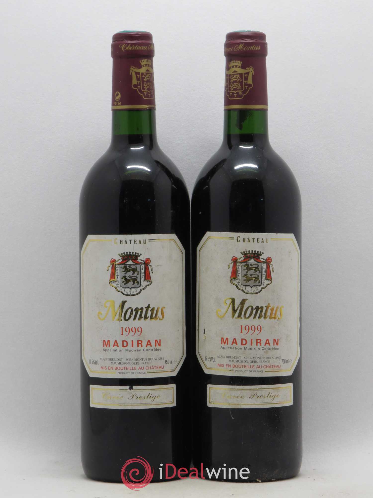 Madiran Château Montus-Prestige Alain Brumont 1999 - Lot de 2 bouteilles - 0