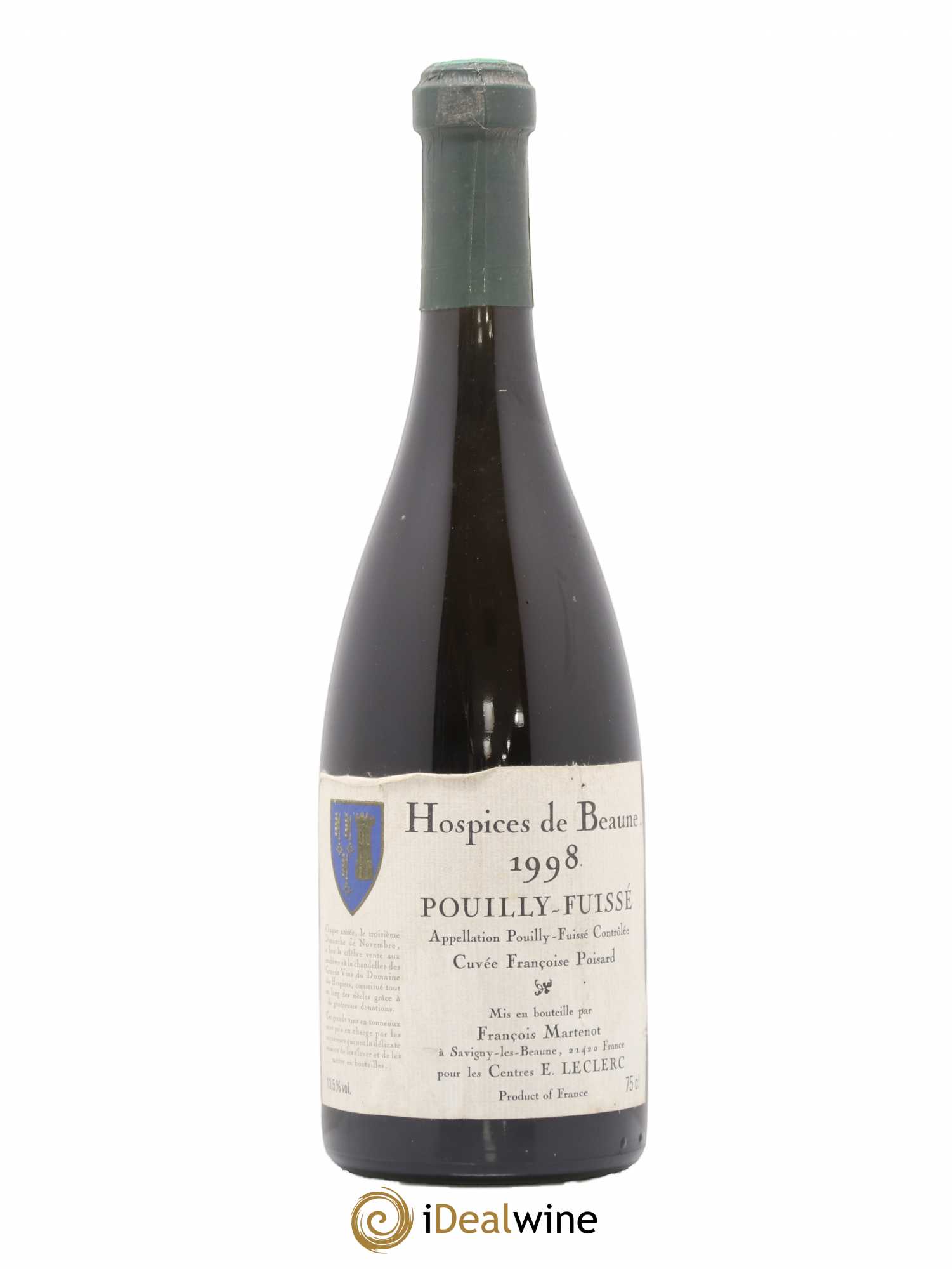 Pouilly-Fuissé Cuvee Françoise Poisard Hospices De Beaune François Martenot 1998 - Posten von 1 Flasche - 0
