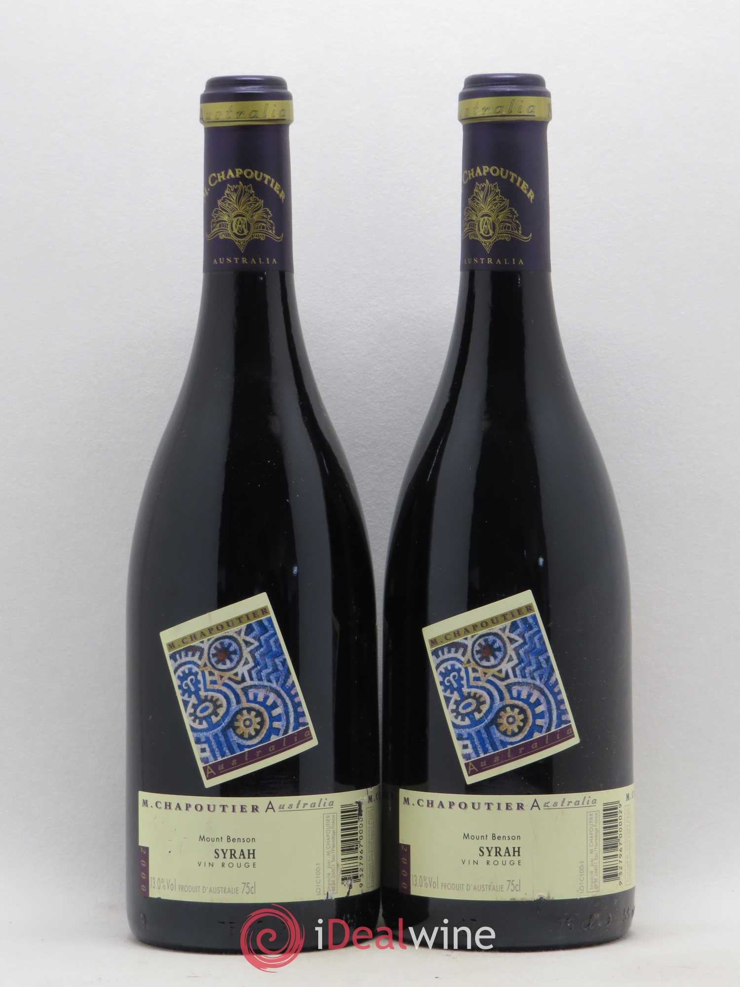 Australie Mount Benson M. Chapoutier 2000 - Posten von 2 Flaschen - 0
